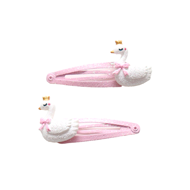 Barrettes à cheveux - Cygnes somptueux Queens — Yuko B.