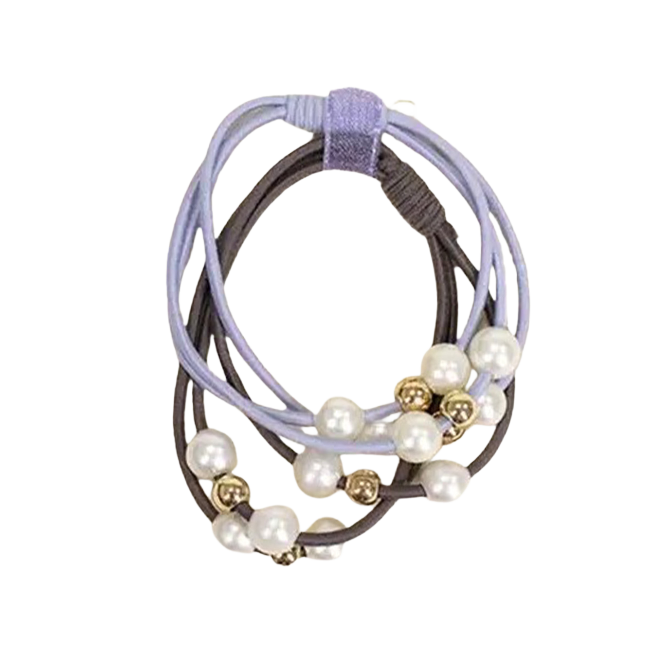 Élastiques cheveux - Pearls band Mauve — Yuko B.