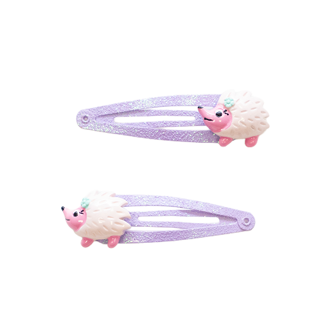 Duo de Barrettes à cheveux - Amy le hérisson — Yuko B.