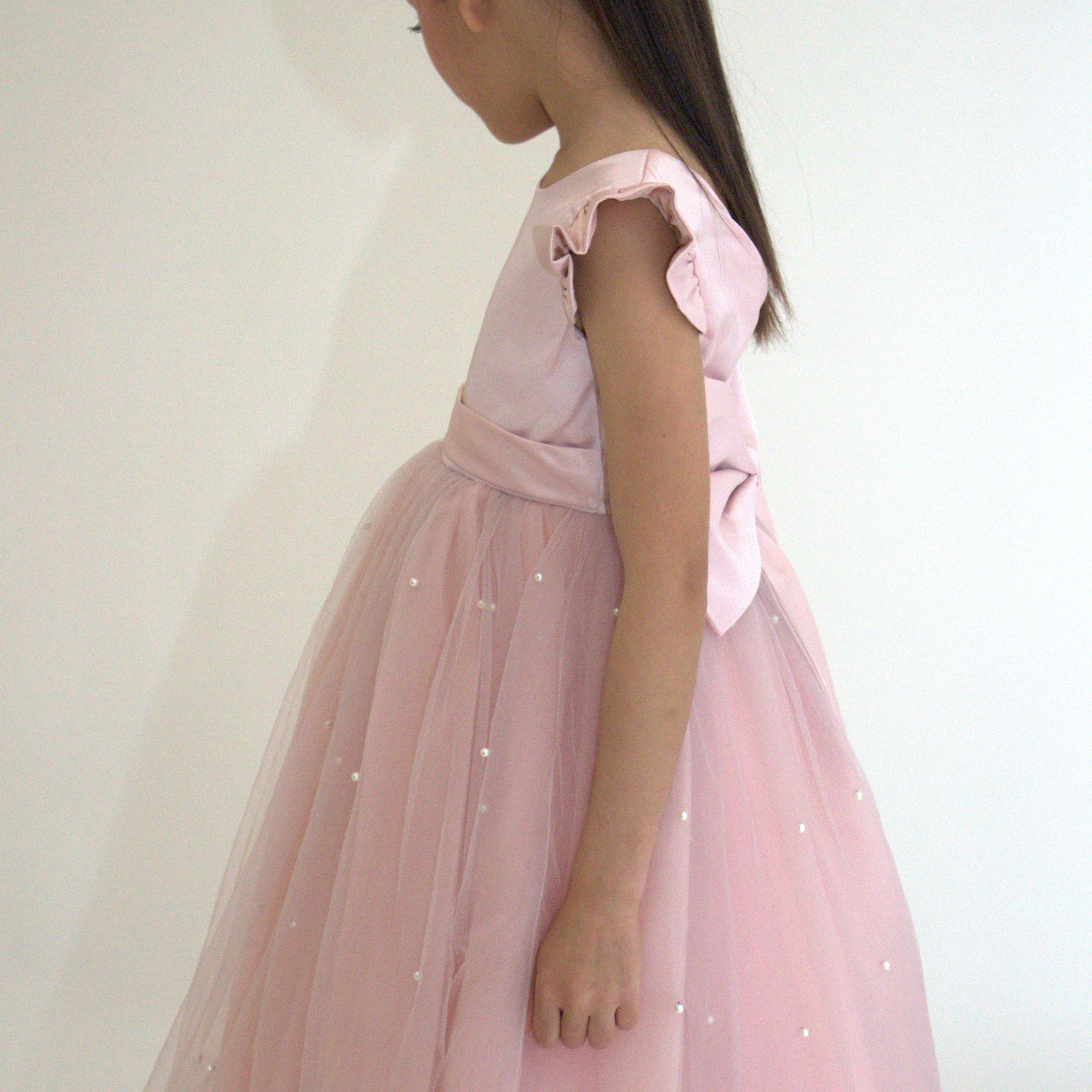 Robe de cérémonie ALICE - Rose - Taille: 150 cm (9/10 ans) — accessoire enfant Yuko B.