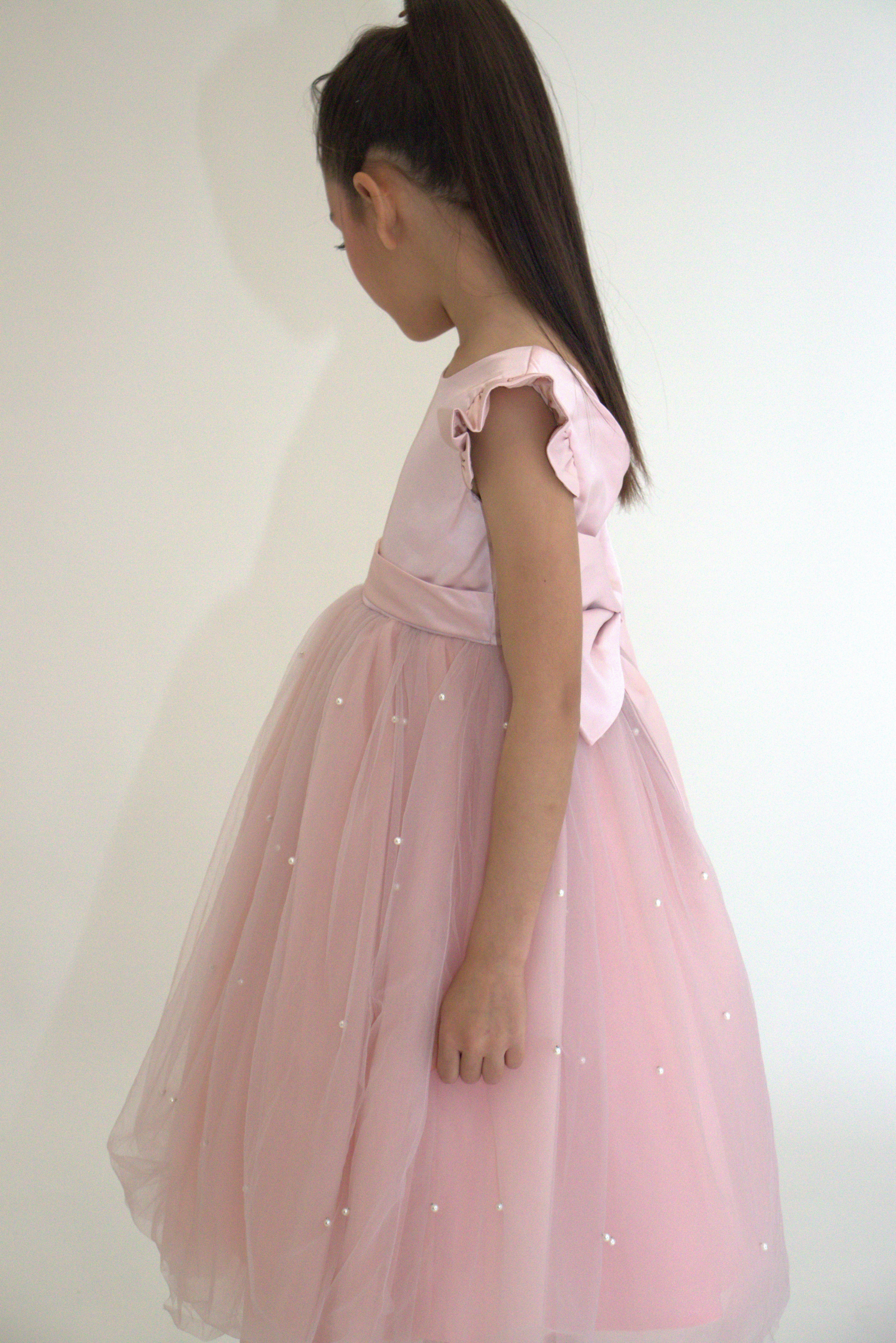 Robe de cérémonie ALICE - Rose - Taille: 150 cm (9/10 ans) — accessoire enfant Yuko B.