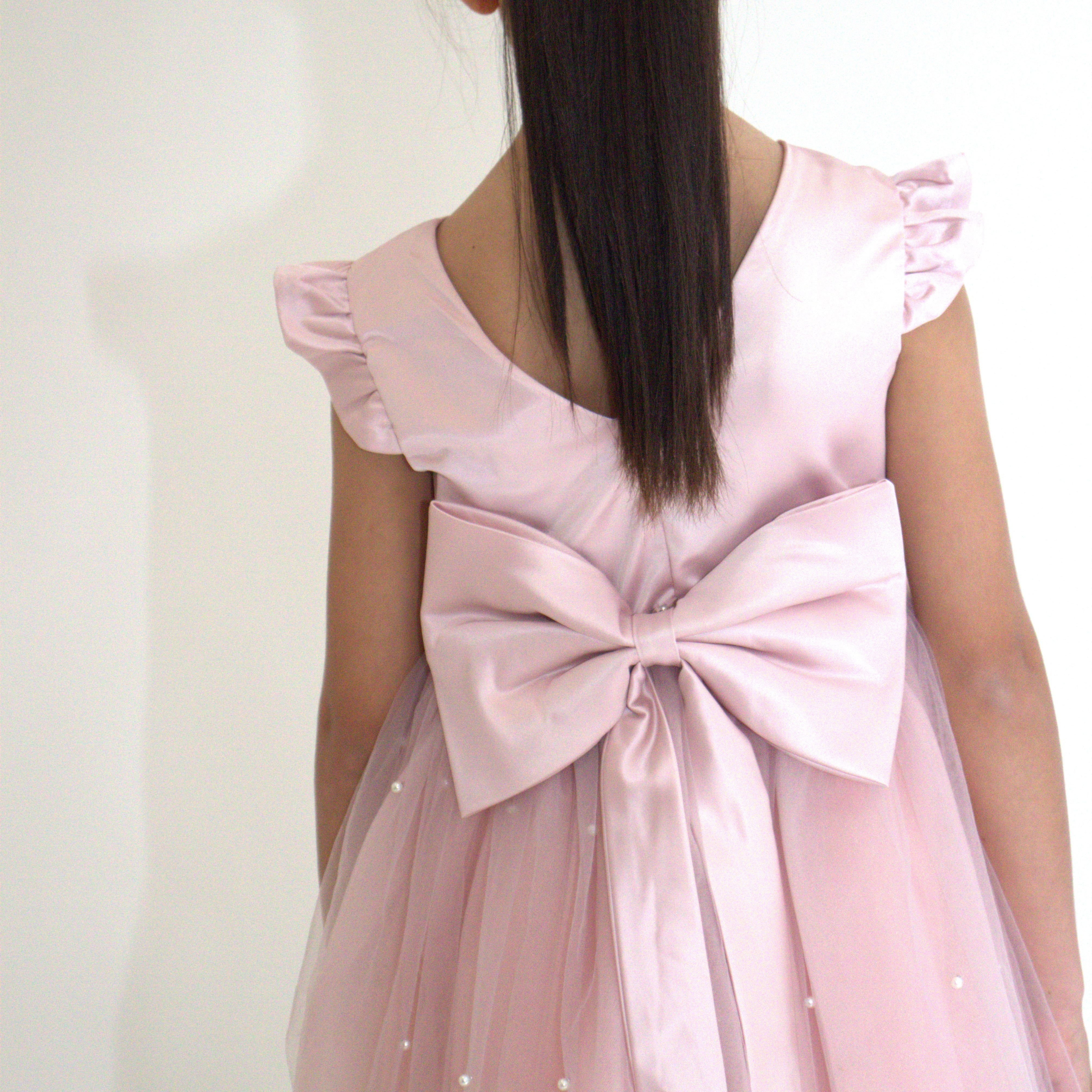 Robe de cérémonie ALICE - Rose - Taille: 150 cm (9/10 ans) — accessoire enfant Yuko B.