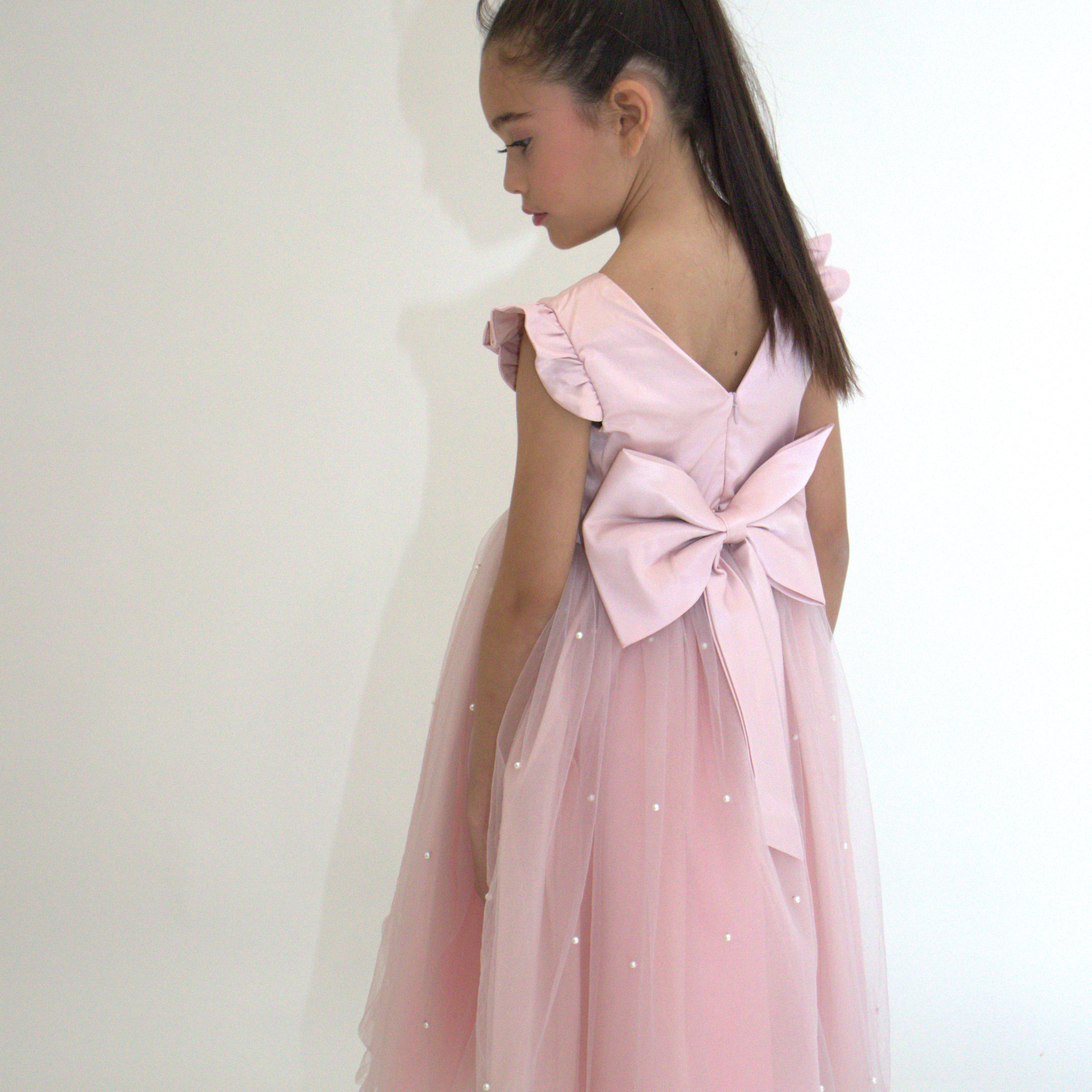 Robe de cérémonie ALICE - Rose - Taille: 150 cm (9/10 ans) — accessoire enfant Yuko B.