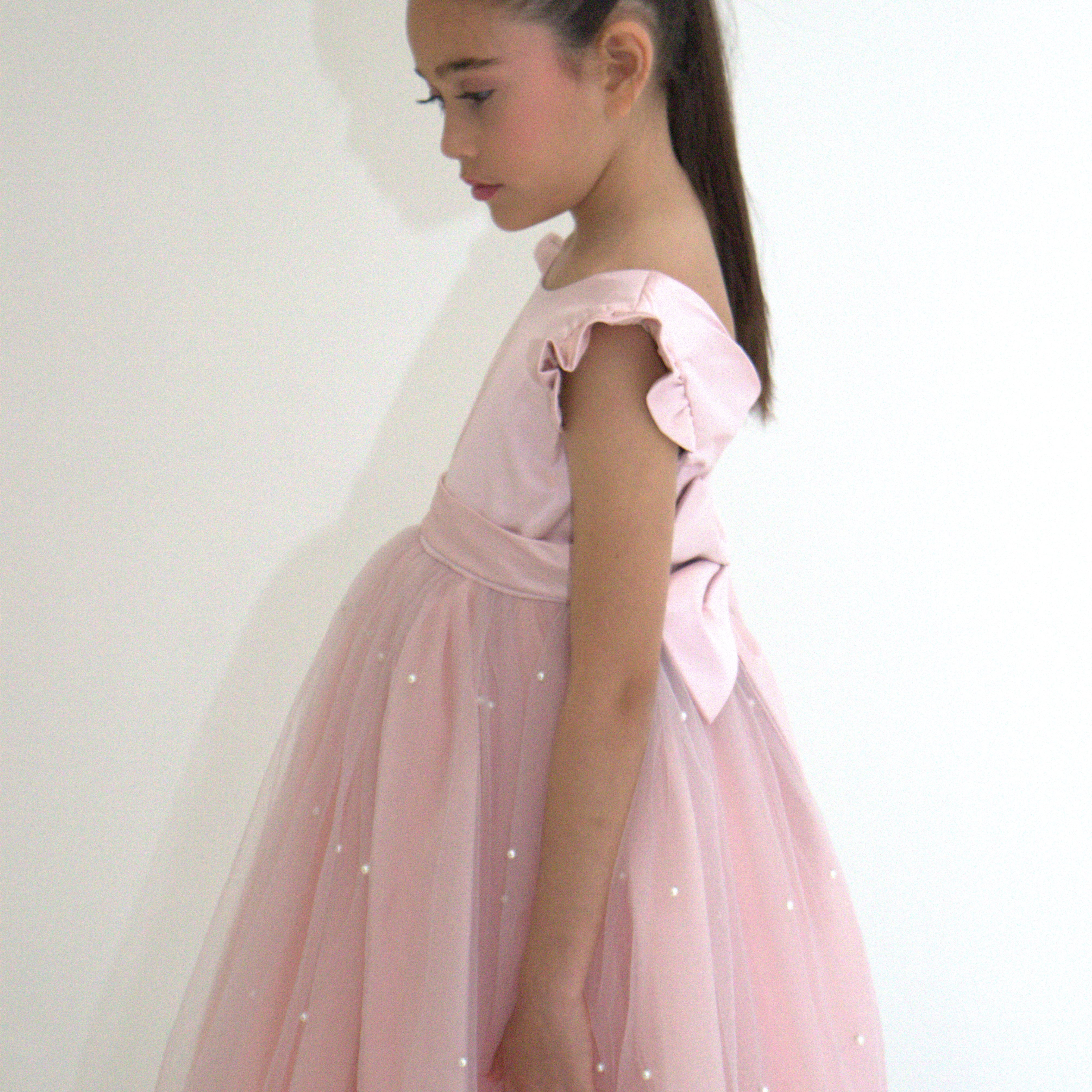 Robe de cérémonie ALICE - Rose - Taille: 150 cm (9/10 ans) — accessoire enfant Yuko B.
