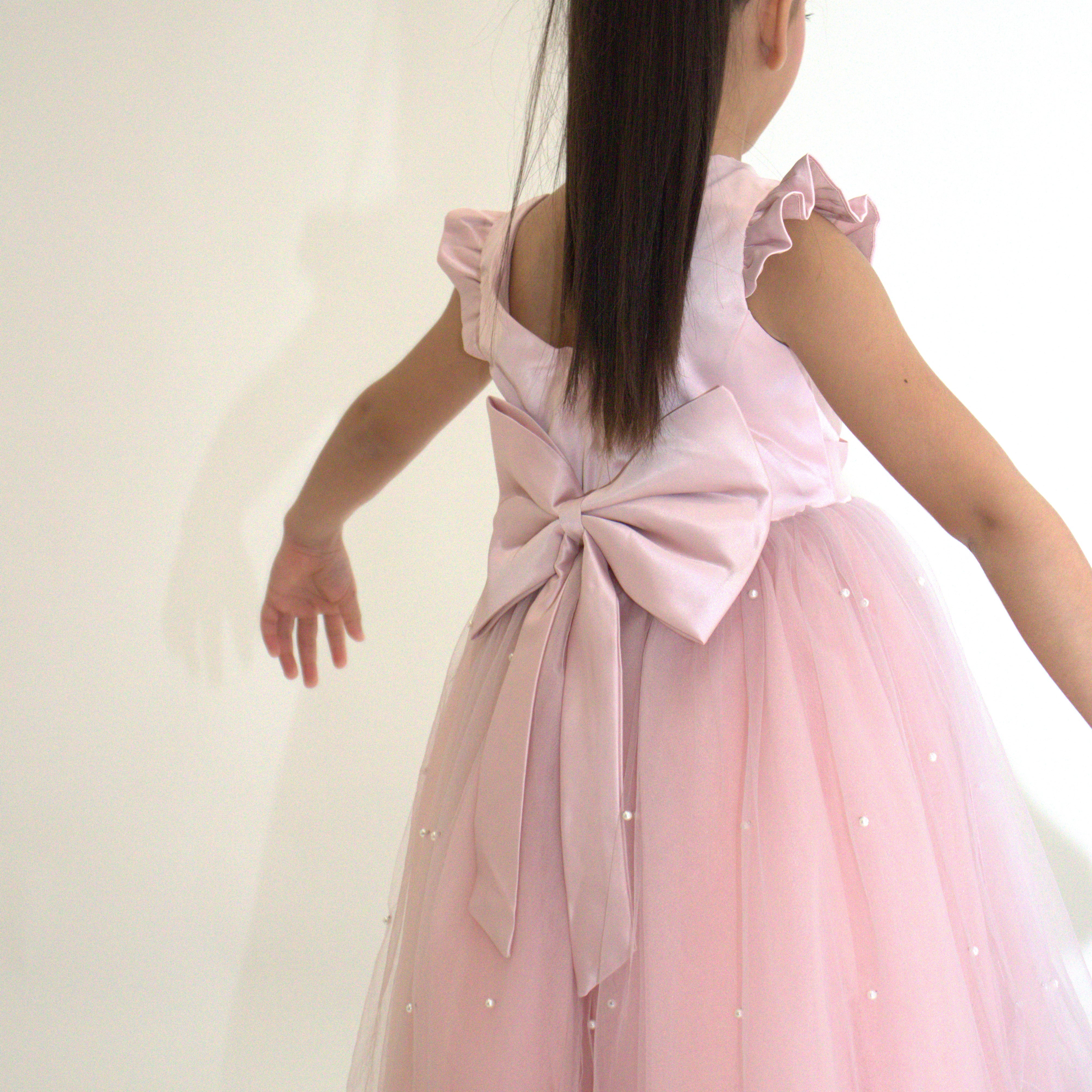 Robe de cérémonie ALICE - Rose - Taille: 150 cm (9/10 ans) — accessoire enfant Yuko B.