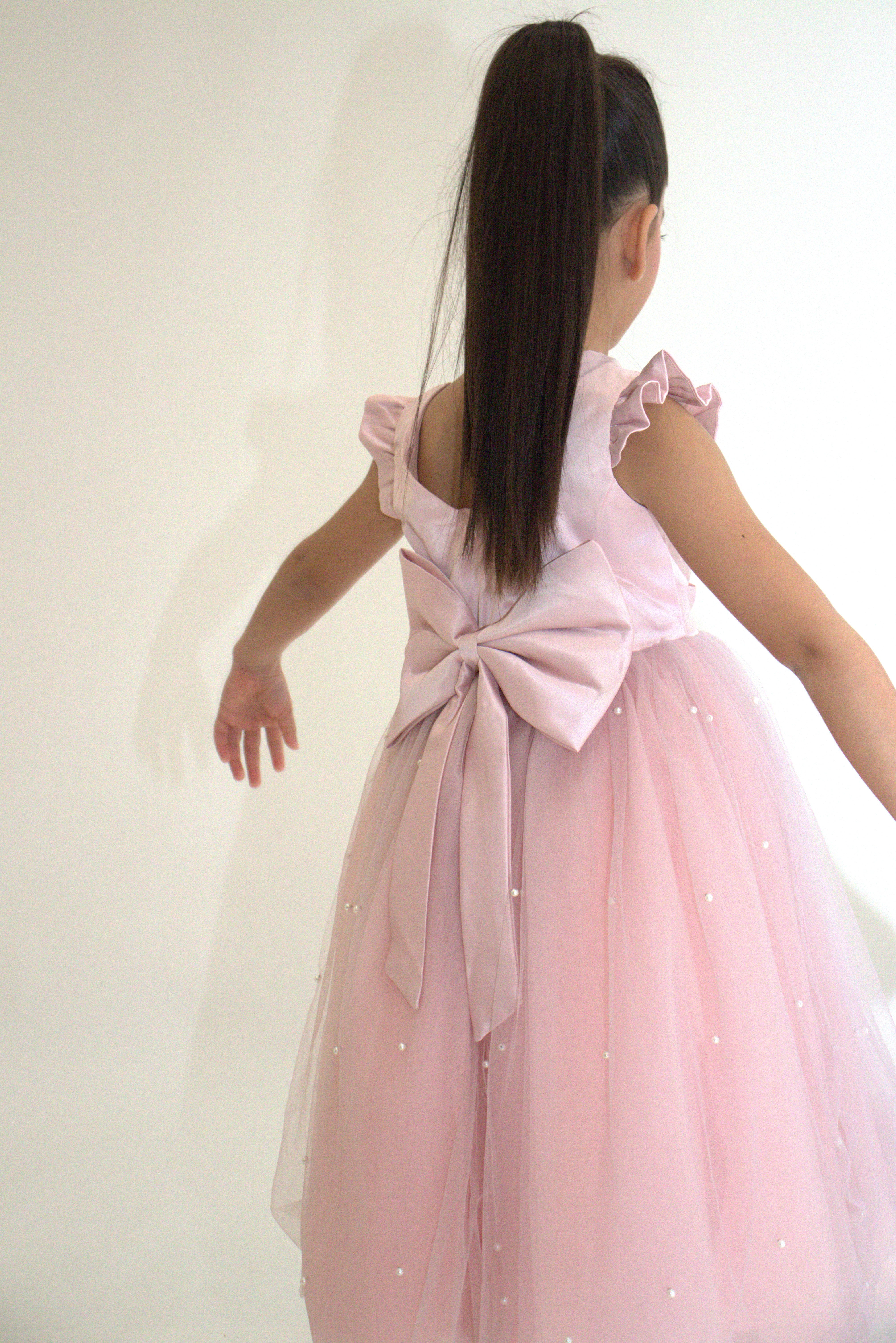 Robe de cérémonie ALICE - Rose - Taille: 150 cm (9/10 ans) — accessoire enfant Yuko B.