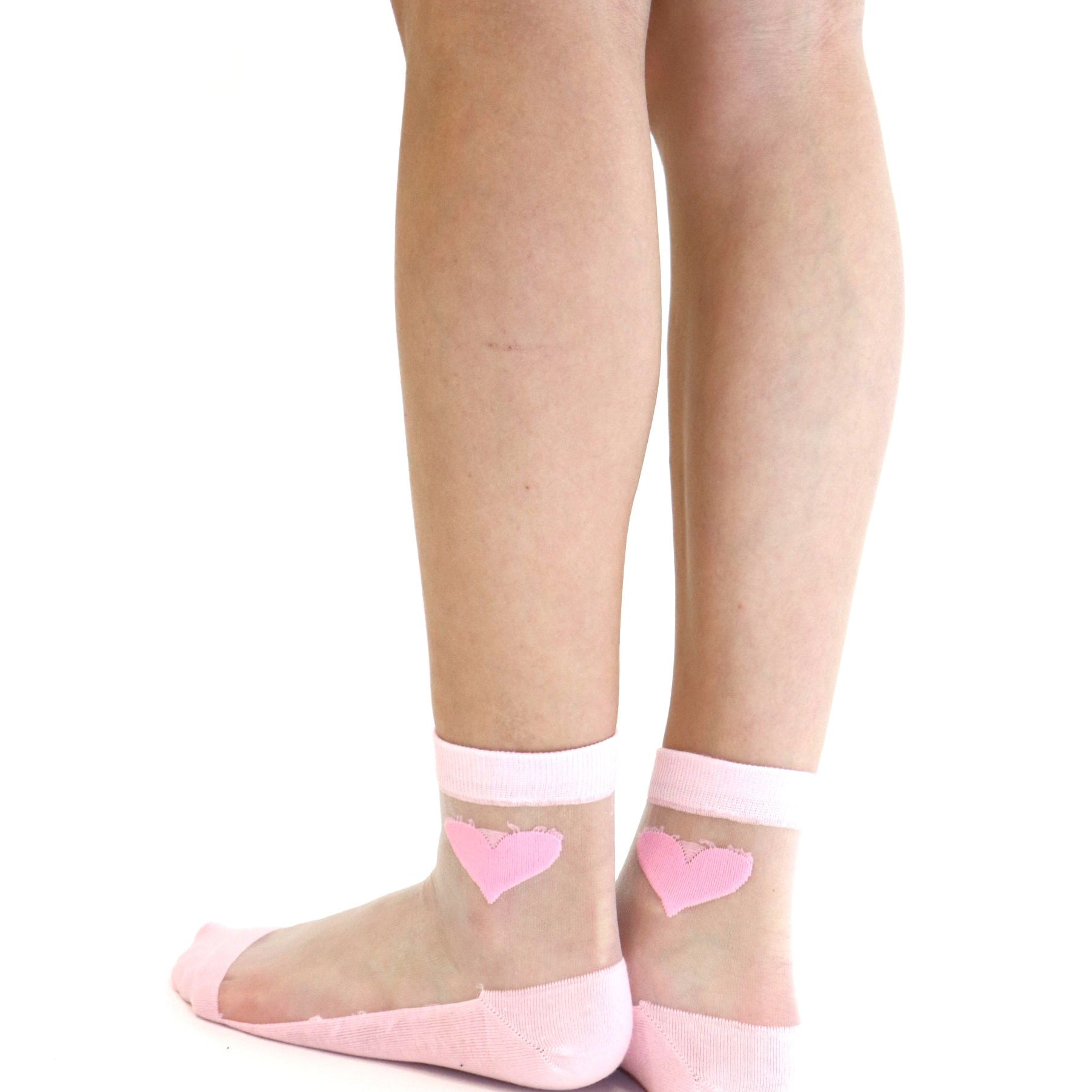 Chaussettes en voile resistant - Amour - Yuko B.