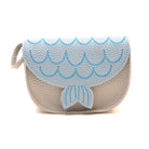 Sac bandoulière réglable animal pour enfant "sirène" - Asnee Bleu - Yuko B.