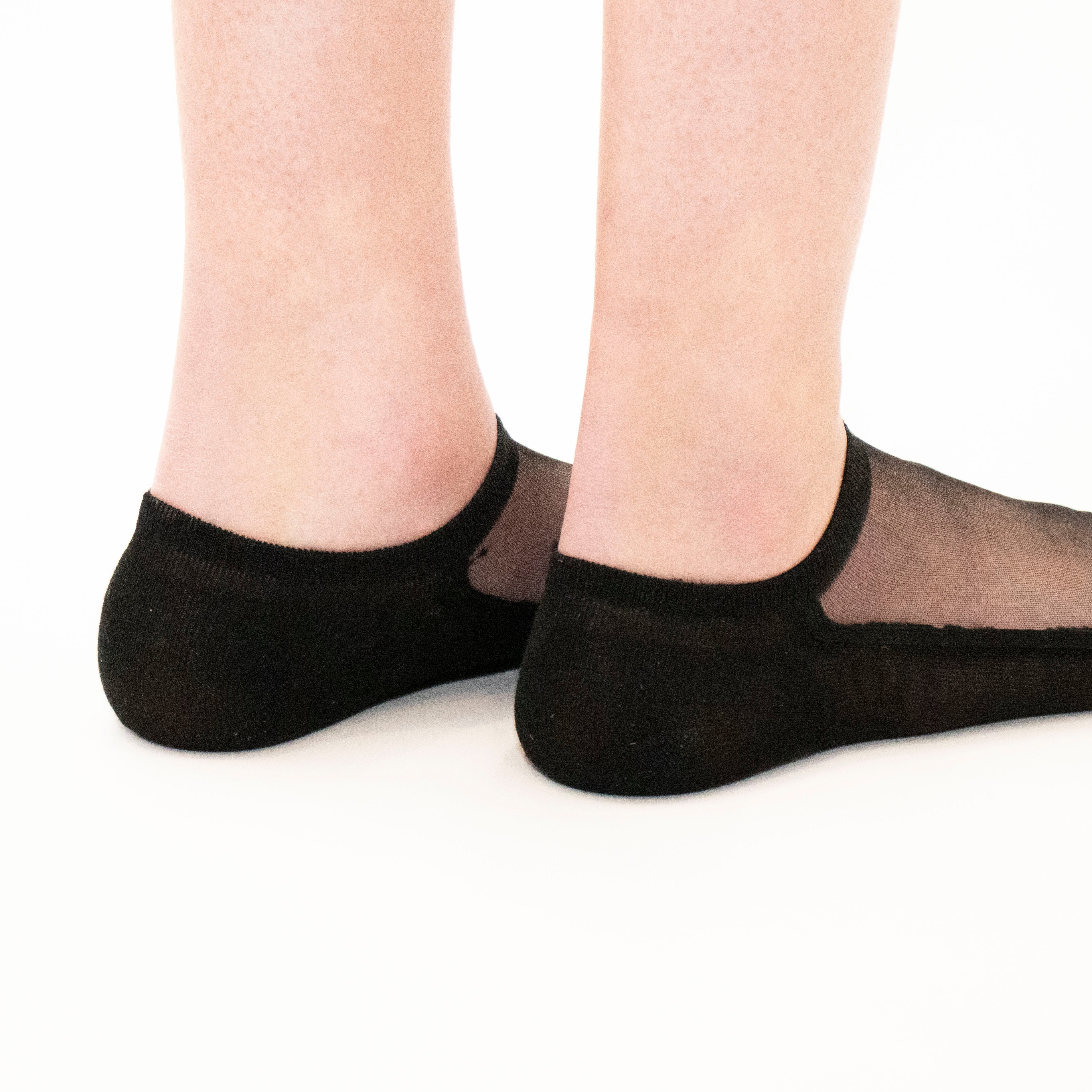 Be a Queen - Noir - Socquette pour femmes en voile ultra-résistant ouvert — Yuko B.