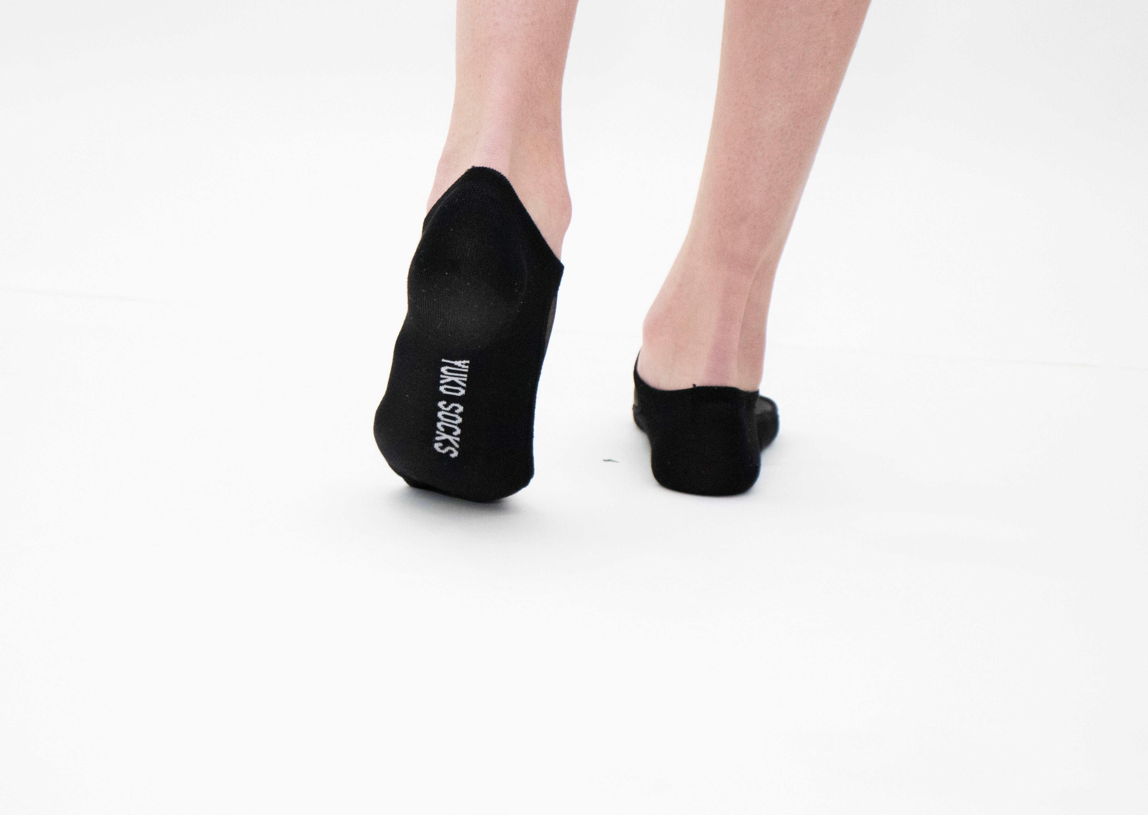 Be a Queen - Noir - Socquette pour femmes en voile ultra-résistant zoom matière — Yuko B.