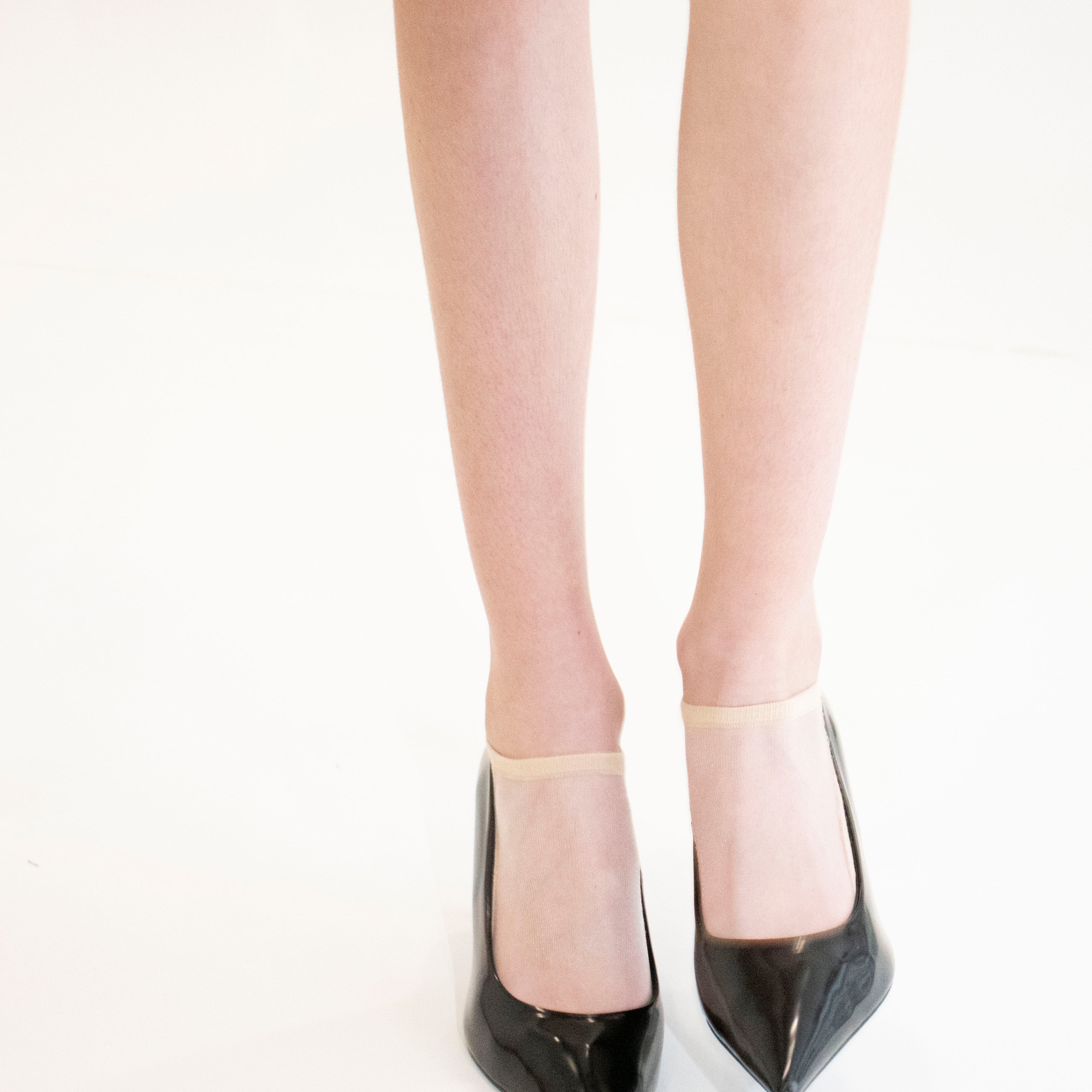 Be a Queen - Nude - Socquette pour femmes en voile ultra-résistant lifestyle — enfant Yuko B.