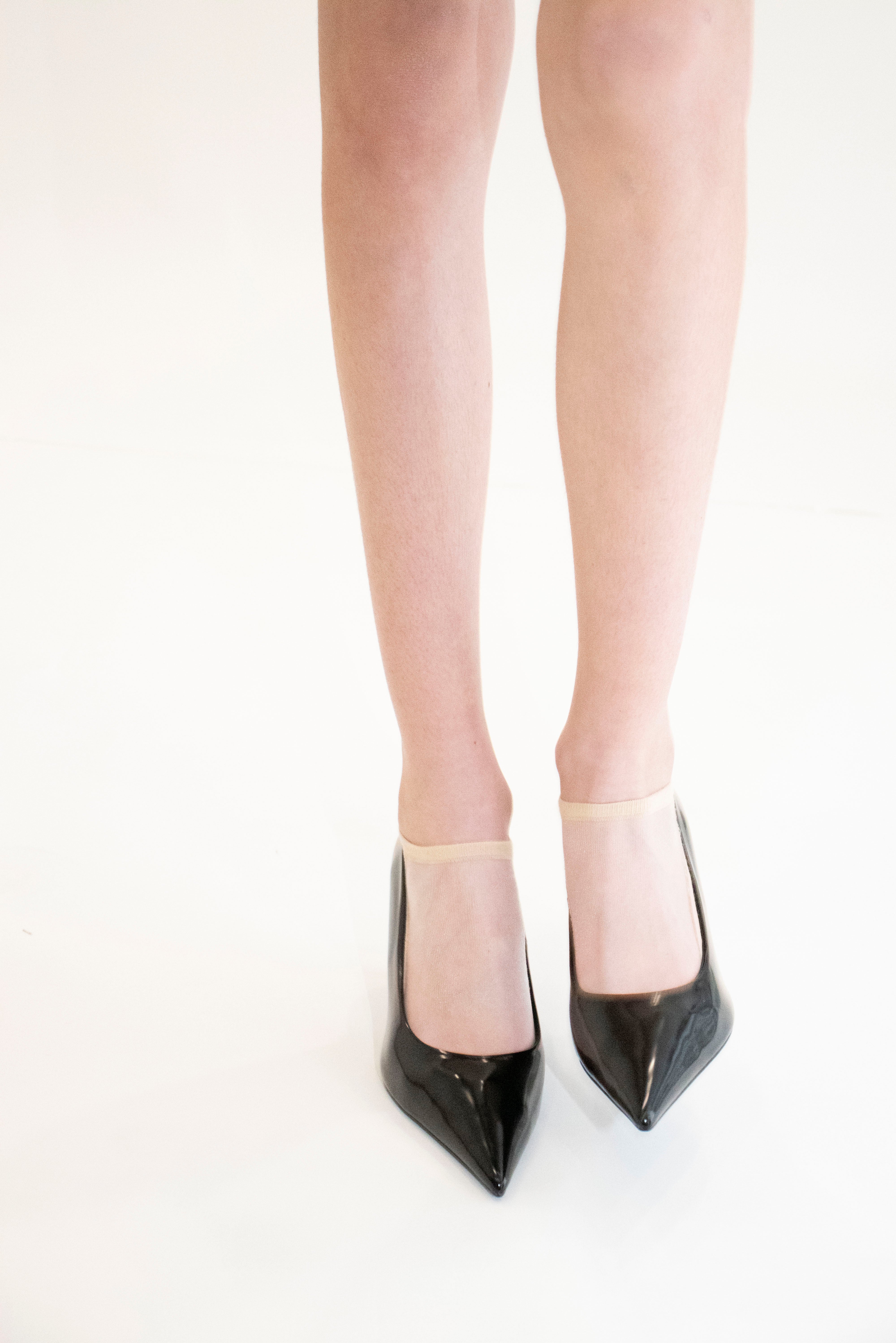 Be a Queen - Nude - Socquette pour femmes en voile ultra-résistant lifestyle — enfant Yuko B.