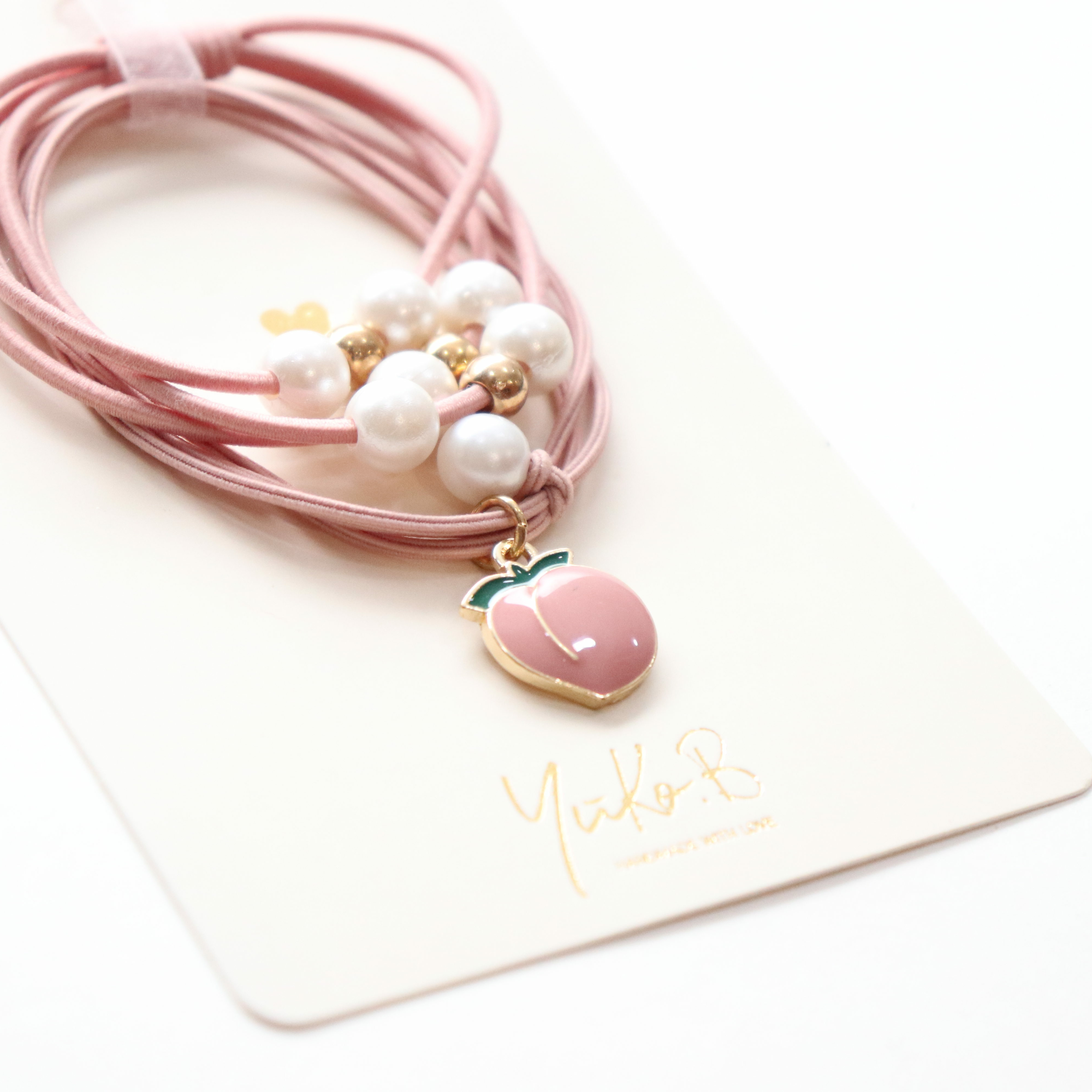 Élastiques cheveux - Peach and cream bands - Yuko B.