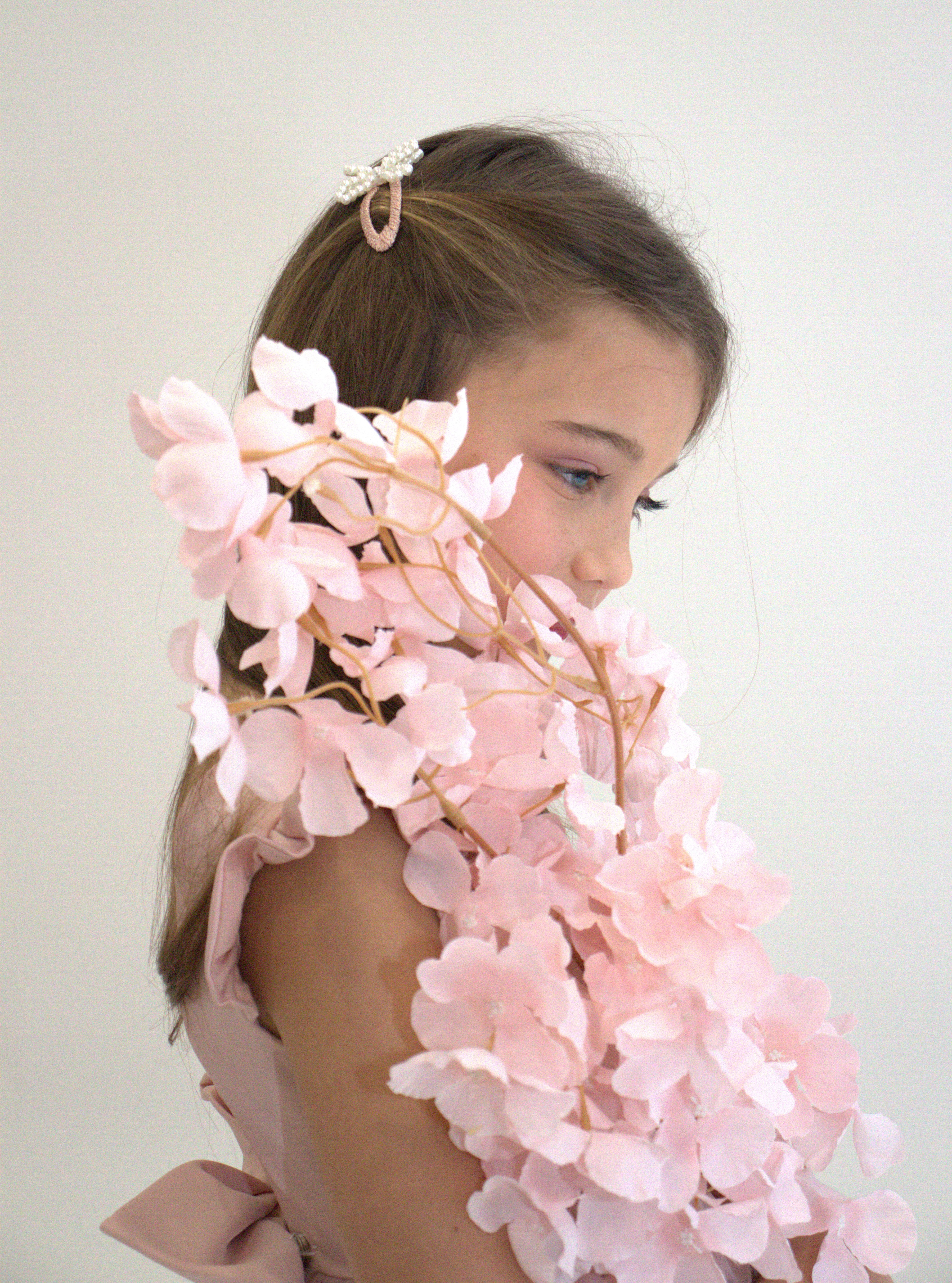 Barrette Milena rose - Collection Paris — accessoire enfant Yuko B.
