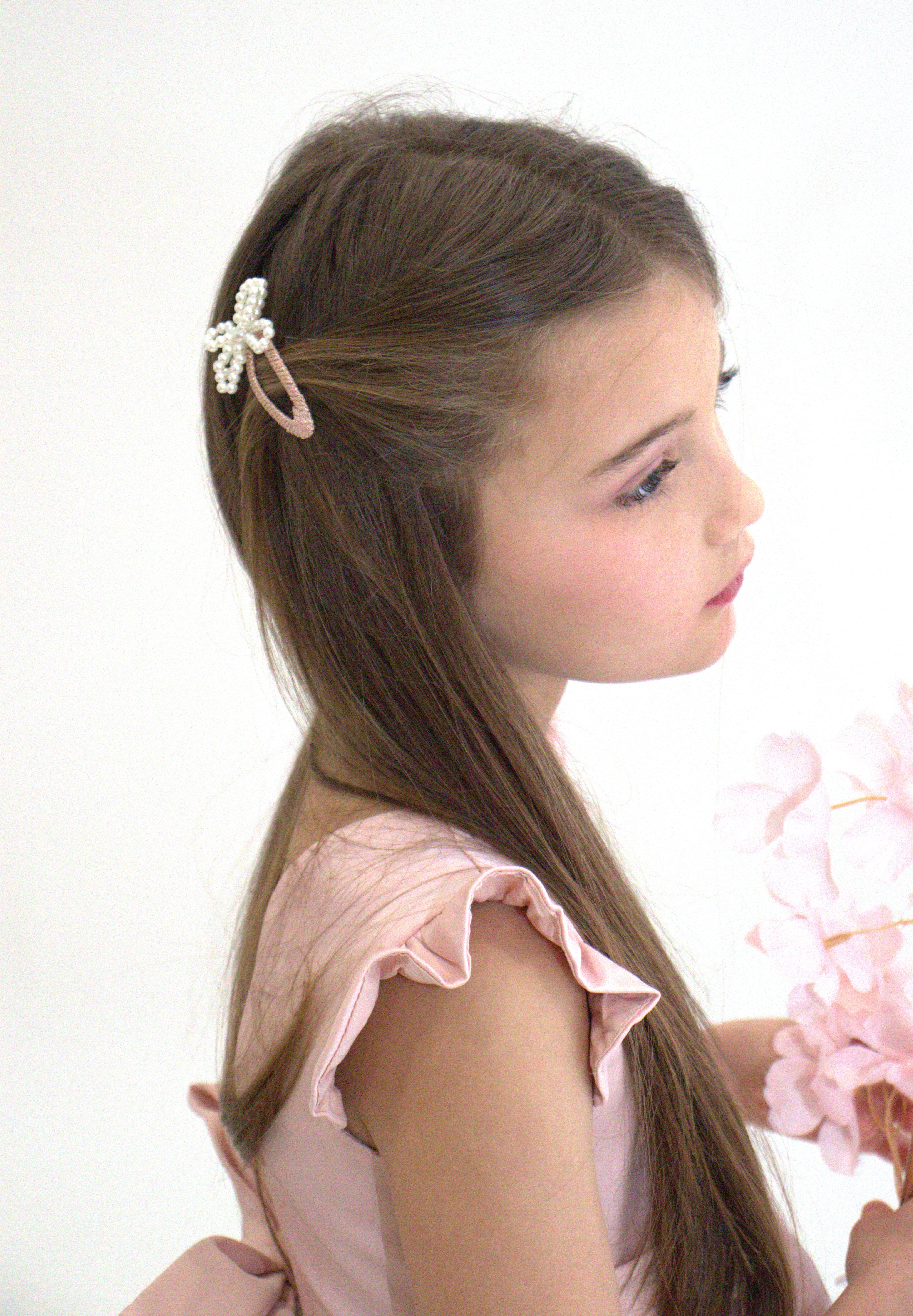 Barrette Milena rose - Collection Paris — accessoire enfant Yuko B.
