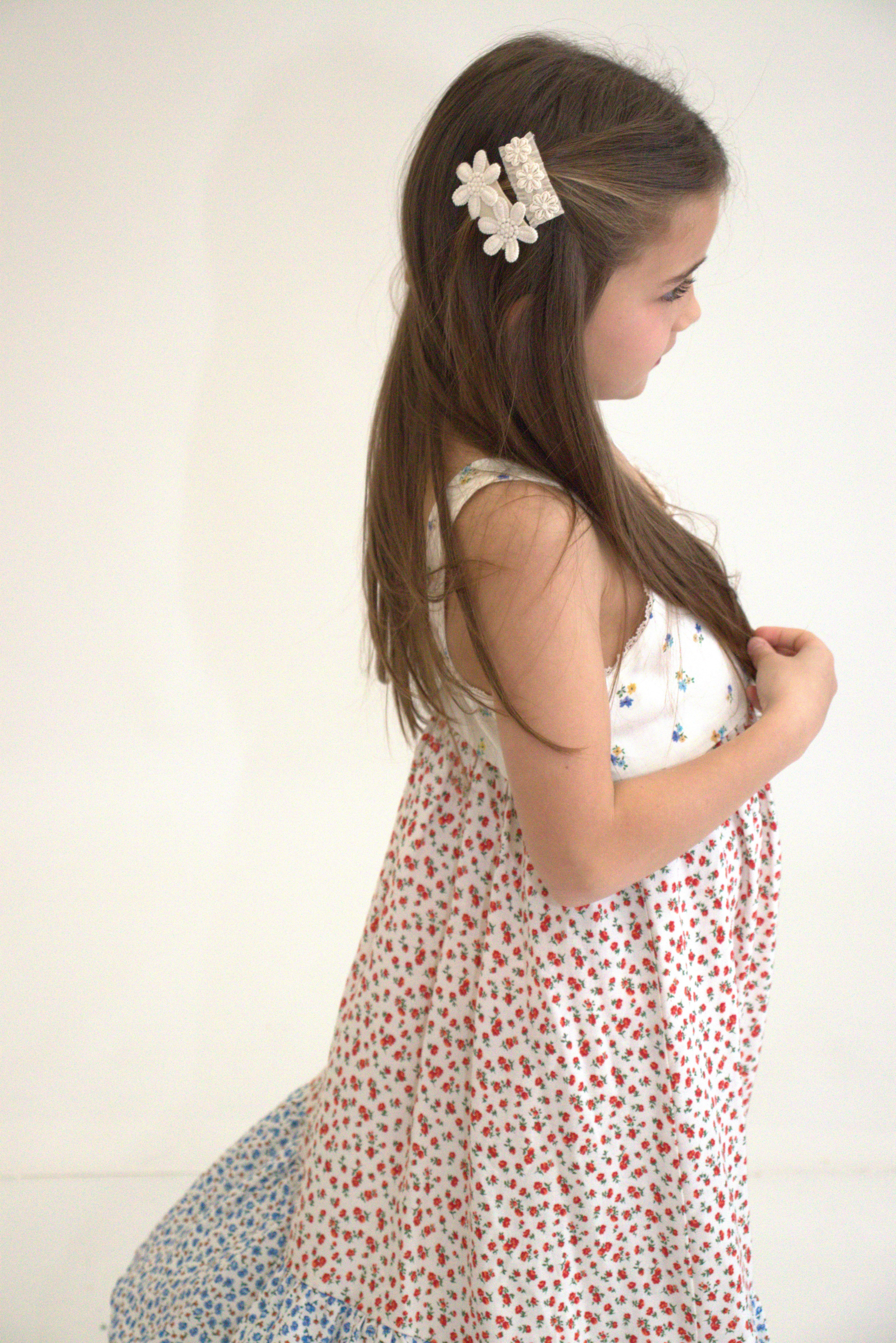 Barrette Flora - Collection Boheme lifestyle — enfant Yuko B.