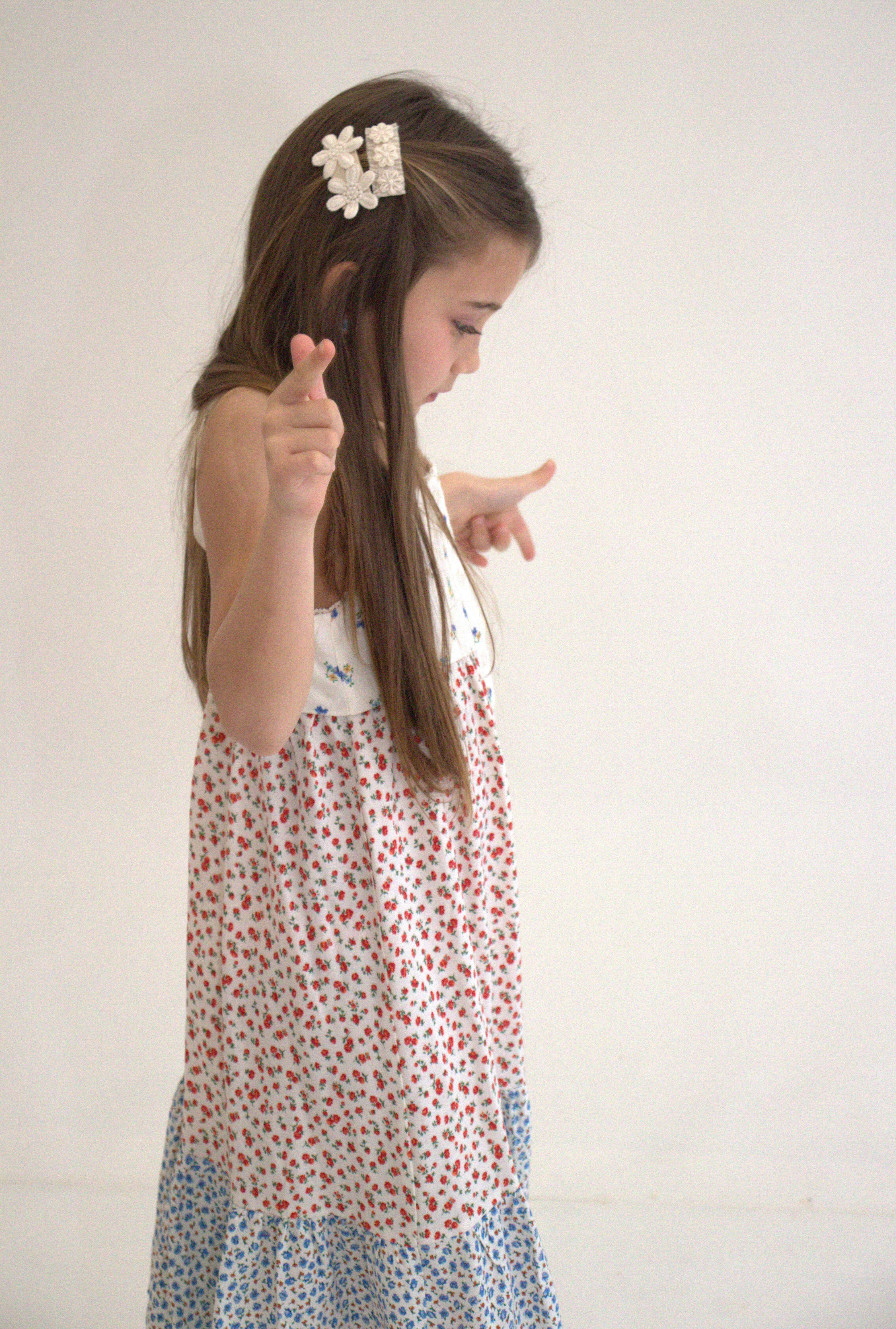 Barrette Flora - Collection Boheme — accessoire enfant Yuko B.