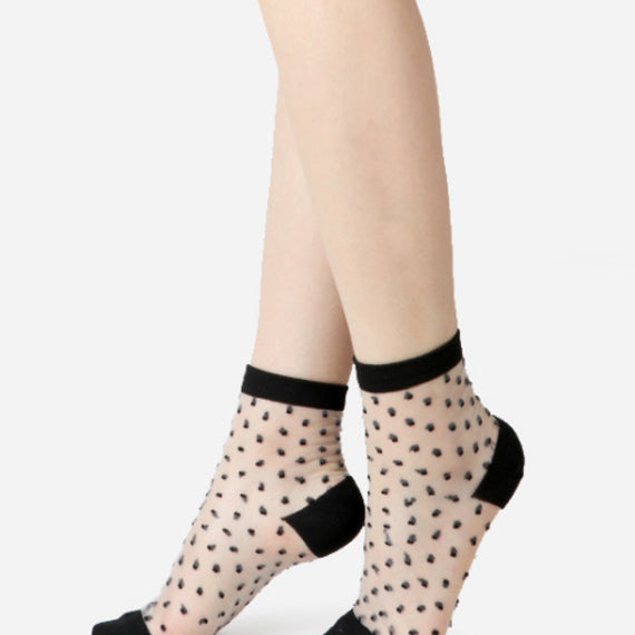 Chaussettes en voile resistant - Be Plumeti - Black - Yuko B.