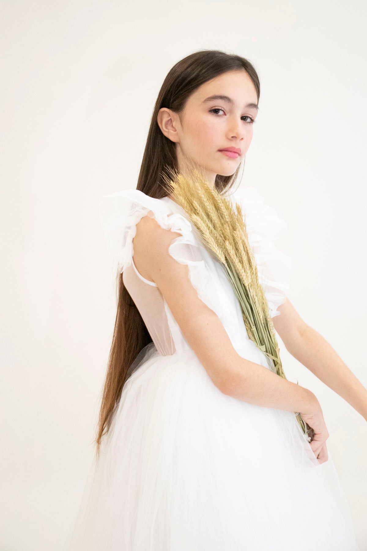 Robe de cérémonie CLARA - Blanche - Taille: 120 cm (4/5 ans) — accessoire enfant Yuko B.
