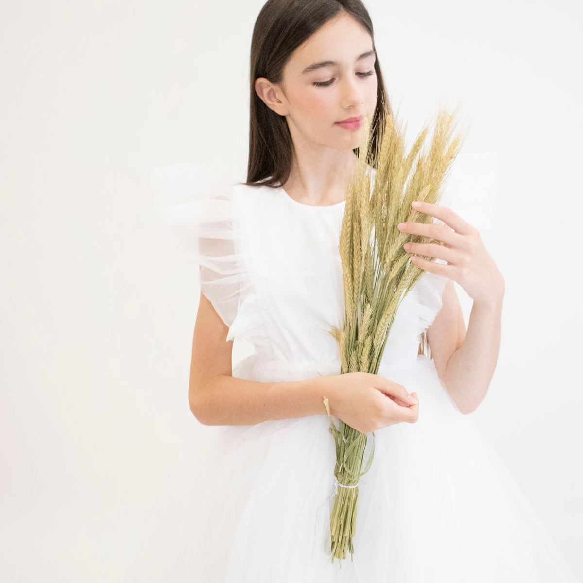 Robe de cérémonie CLARA - Blanche - Taille: 130 cm(7/8 ans) — accessoire enfant Yuko B.