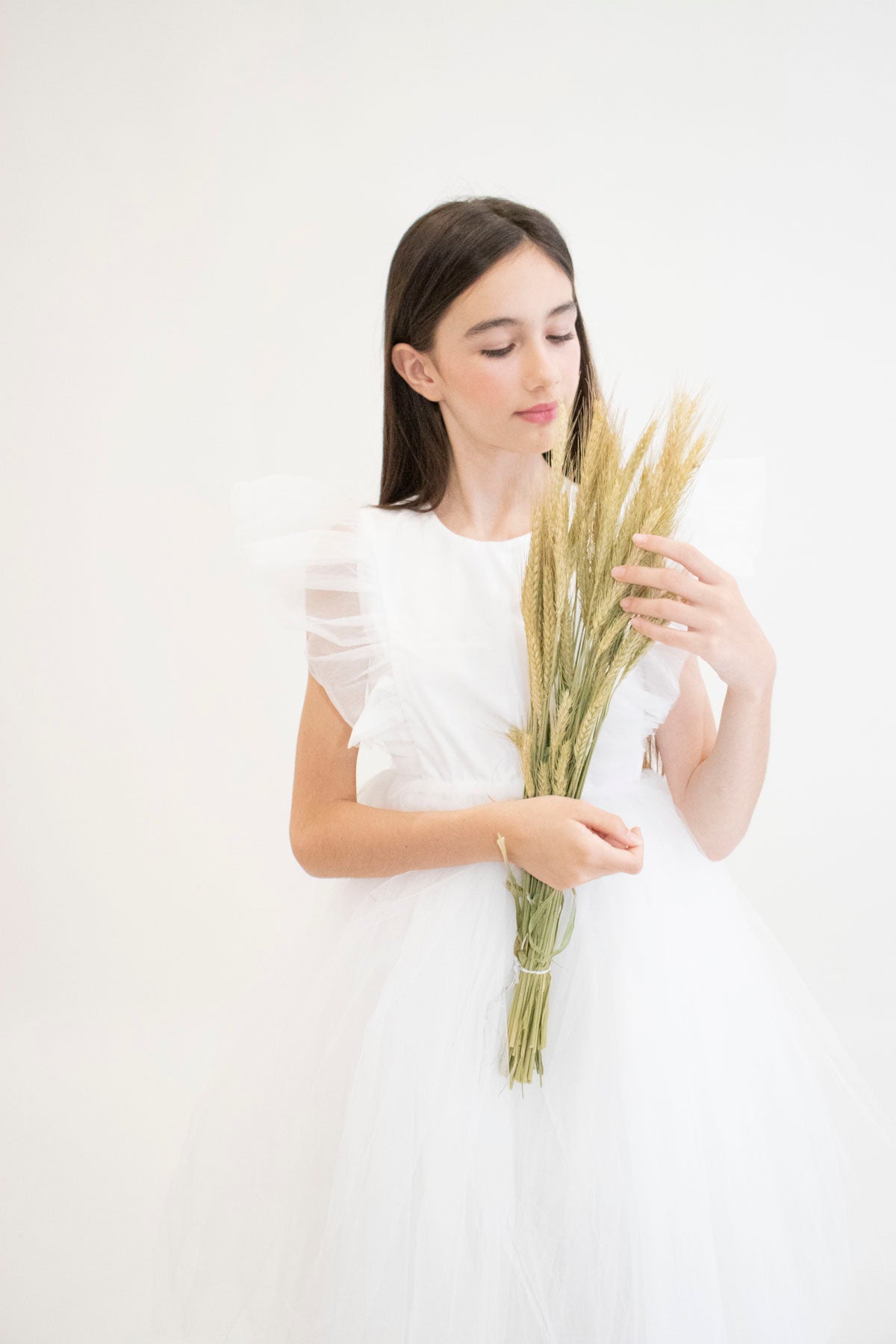 Robe de cérémonie CLARA - Blanche - Taille: 130 cm(7/8 ans) — accessoire enfant Yuko B.