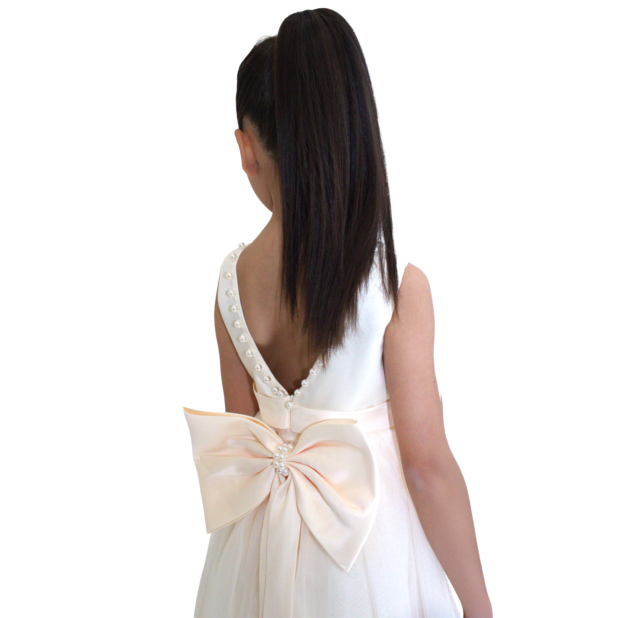 Robe de cérémonie CARMELINE - Beige - Taille: 130 cm (7/8 ans) — Yuko B.