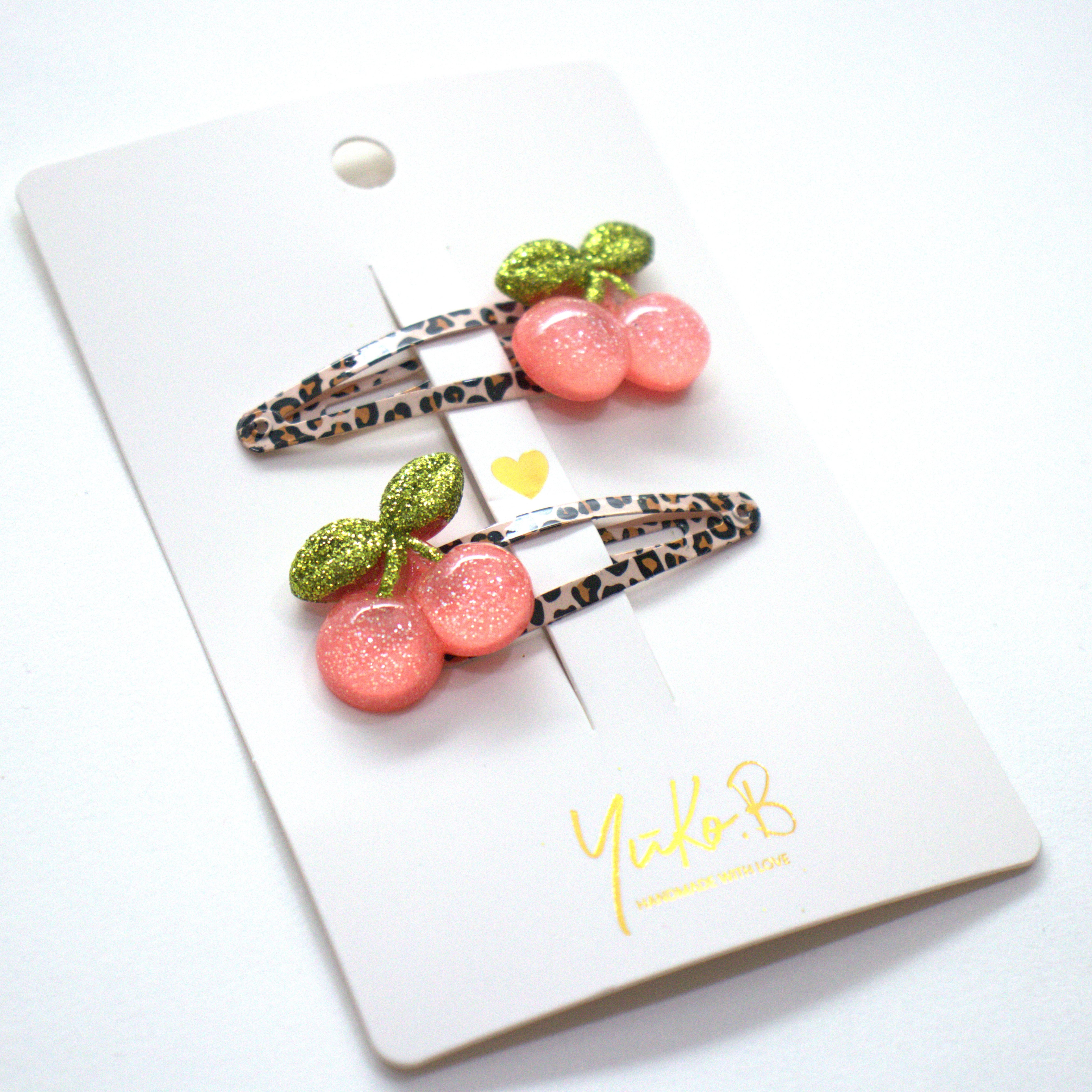 Barrettes Cherries - Cerises - Nouveauté! ouvert — Yuko B.