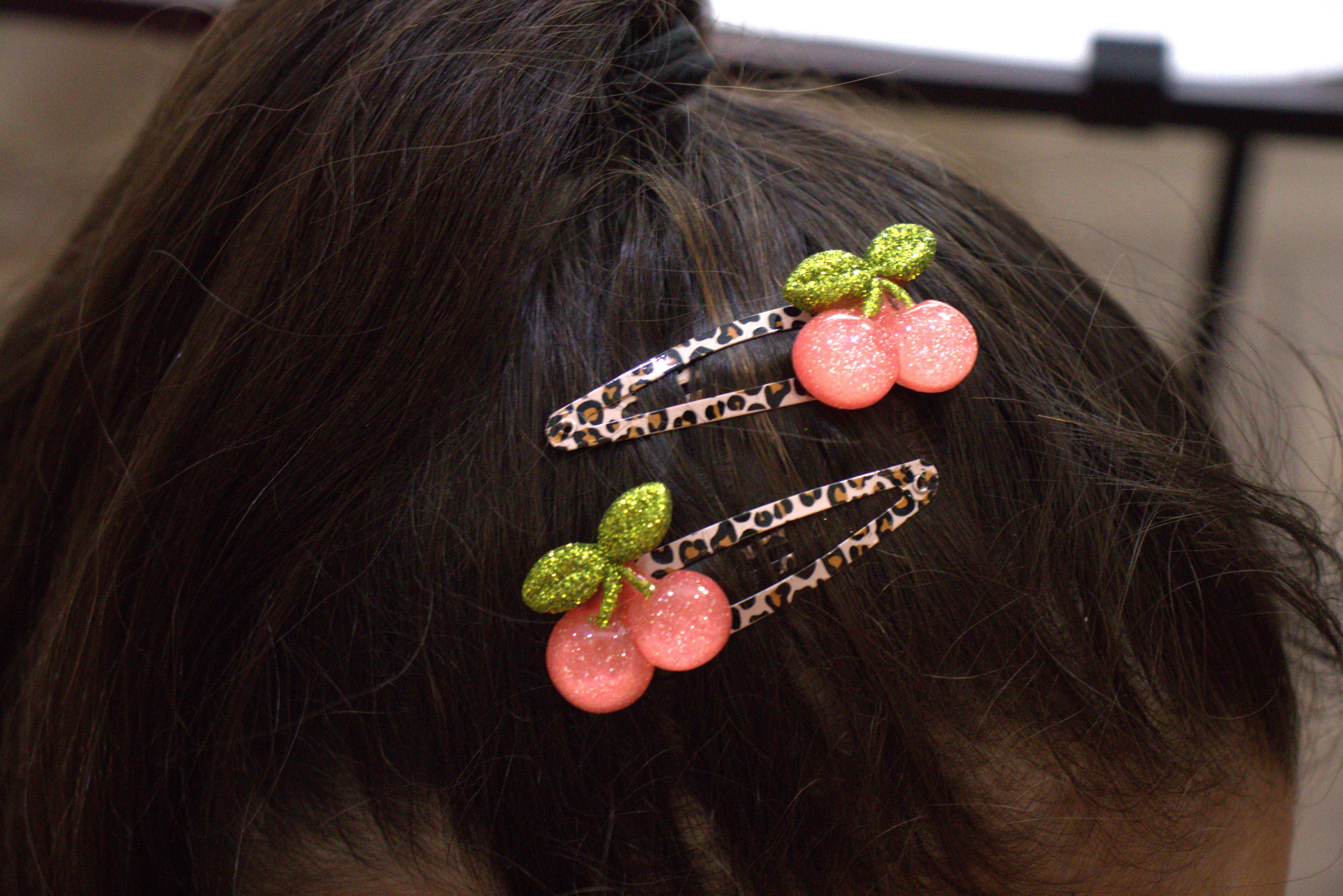 Barrettes Cherries - Cerises - Nouveauté! — accessoire enfant Yuko B.