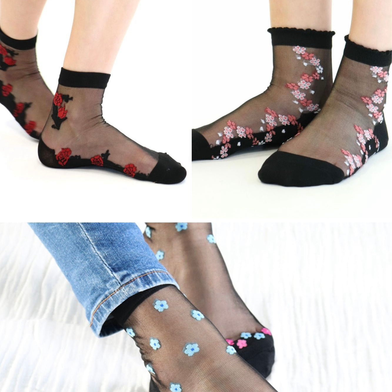 Coffret 3 paires Yuko B. Socks - Collection Bloom - Yuko B.