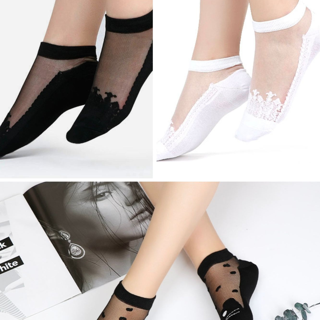 Coffret 3 paires Yuko B. Socks - Collection Socquettes Lovers - Yuko B.