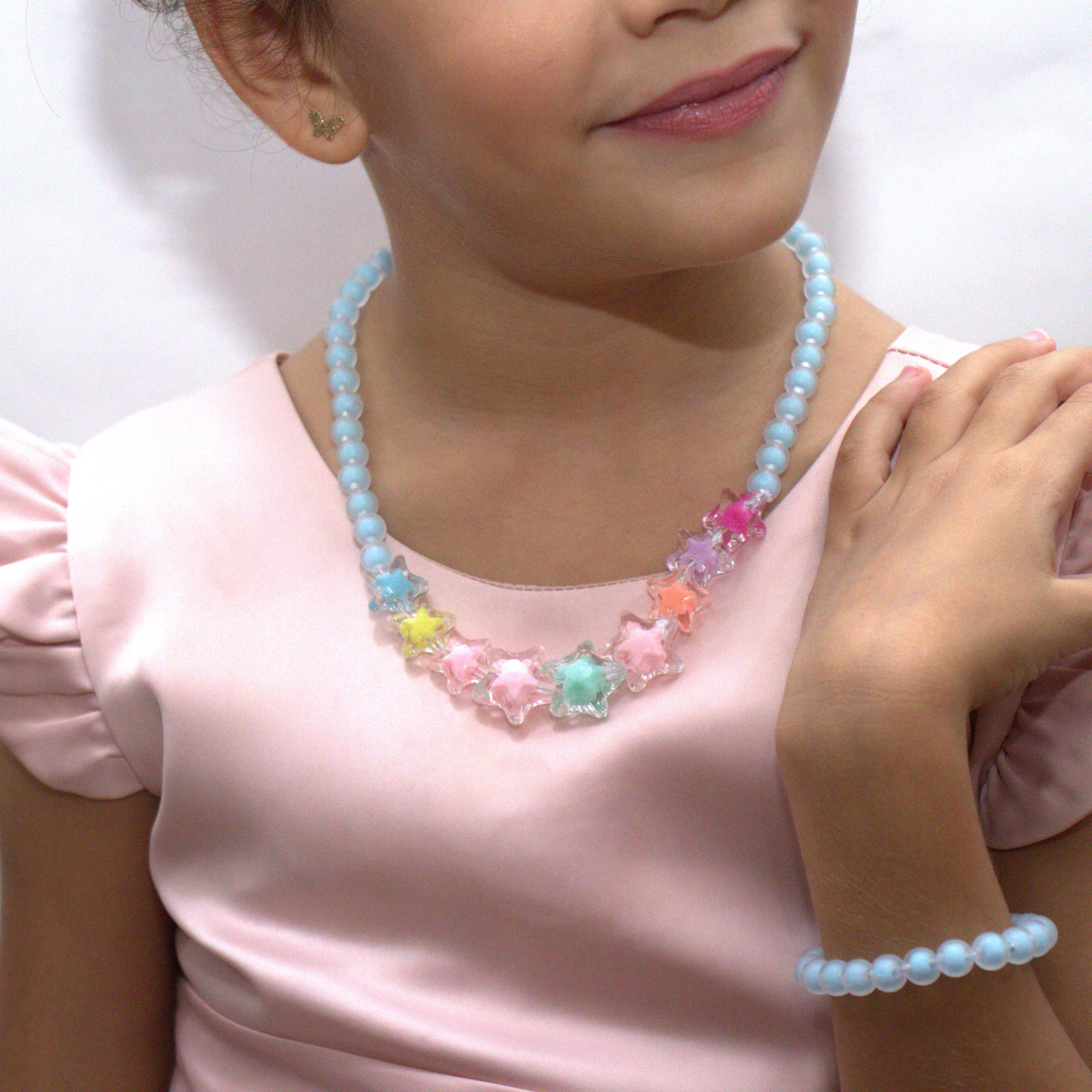 Coffret Etoiles Bleues - Parure Collier + bracelet - Yuko B.