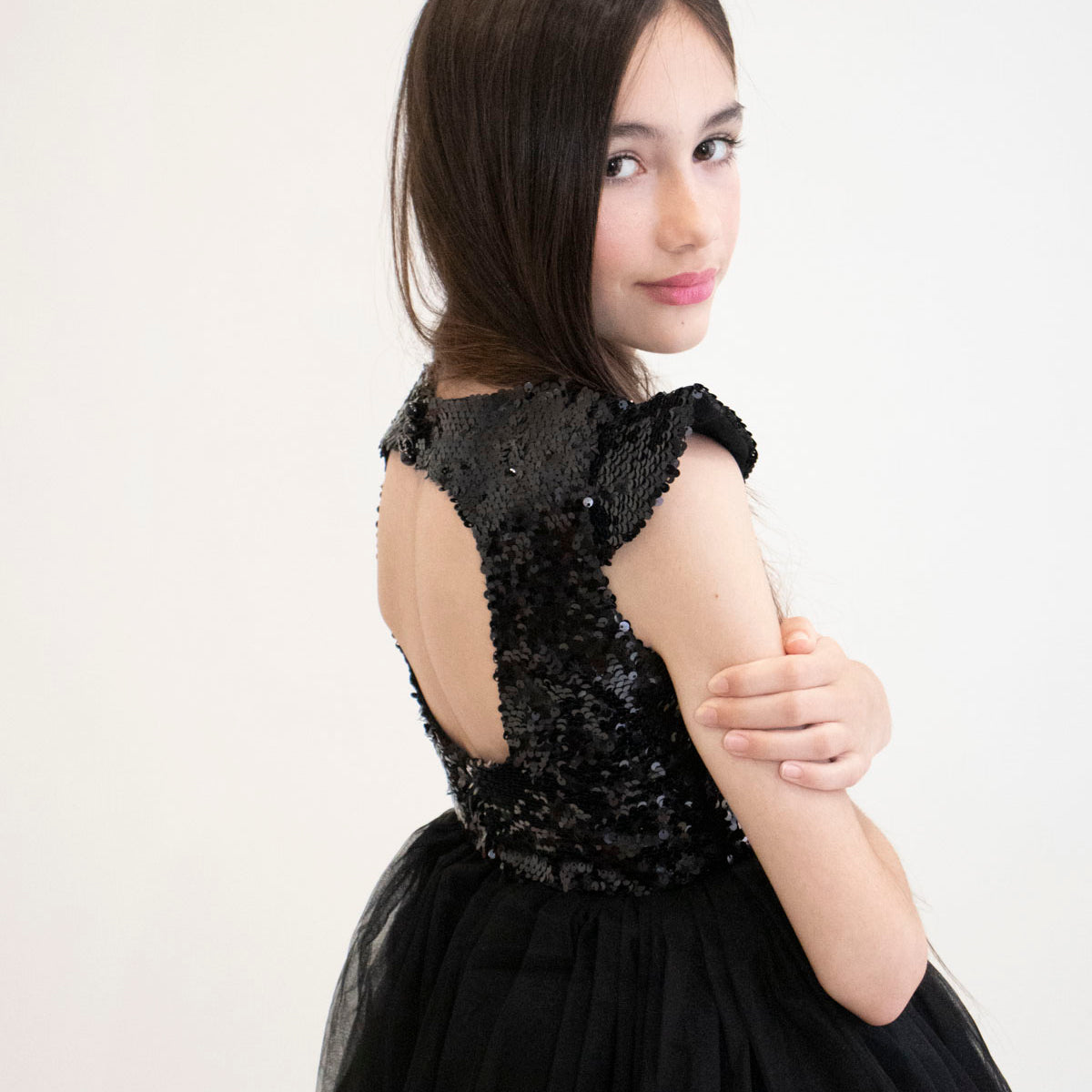 Robe de cérémonie FIONA Noir - Taille 150cm (9/10 ans) ouvert — Yuko B.