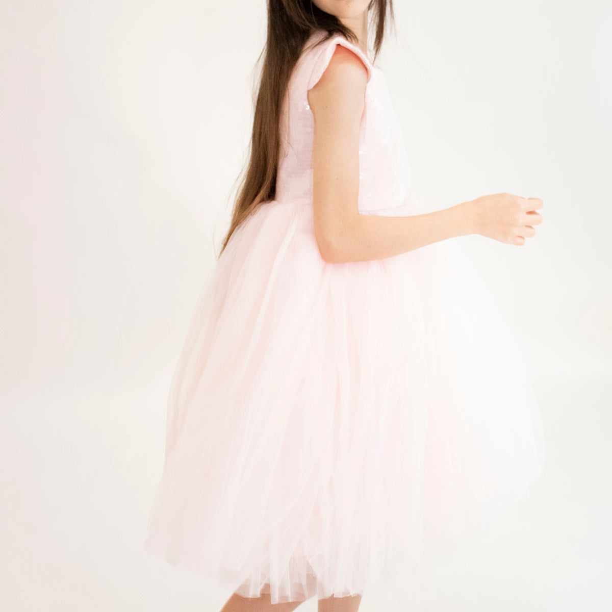 Robe de cérémonie FIONA Rose - Taille 150cm (9/10 ans) avec accessoires — Yuko B.