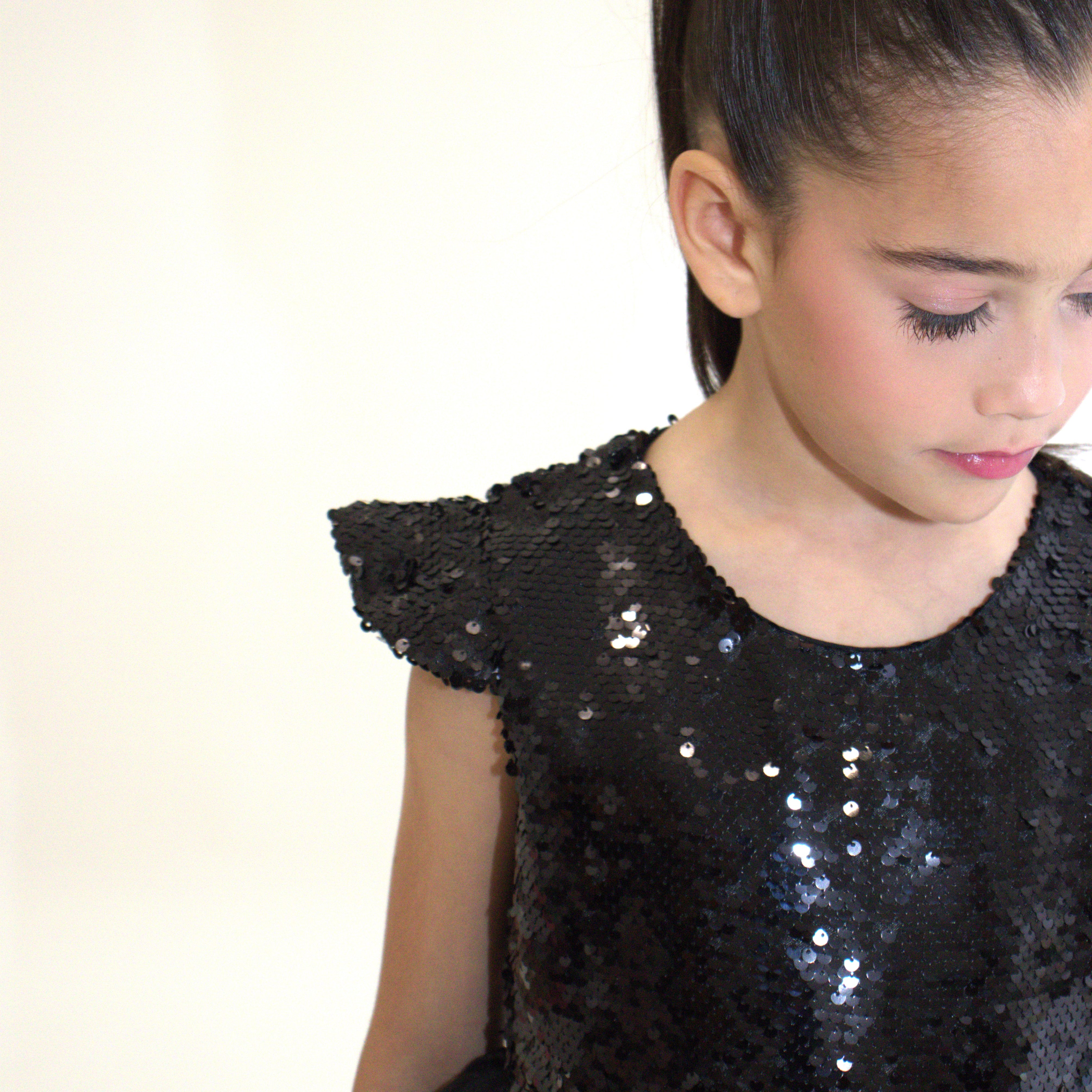 Robe de cérémonie FIONA Noir - Taille 150cm (9/10 ans) — accessoire enfant Yuko B.