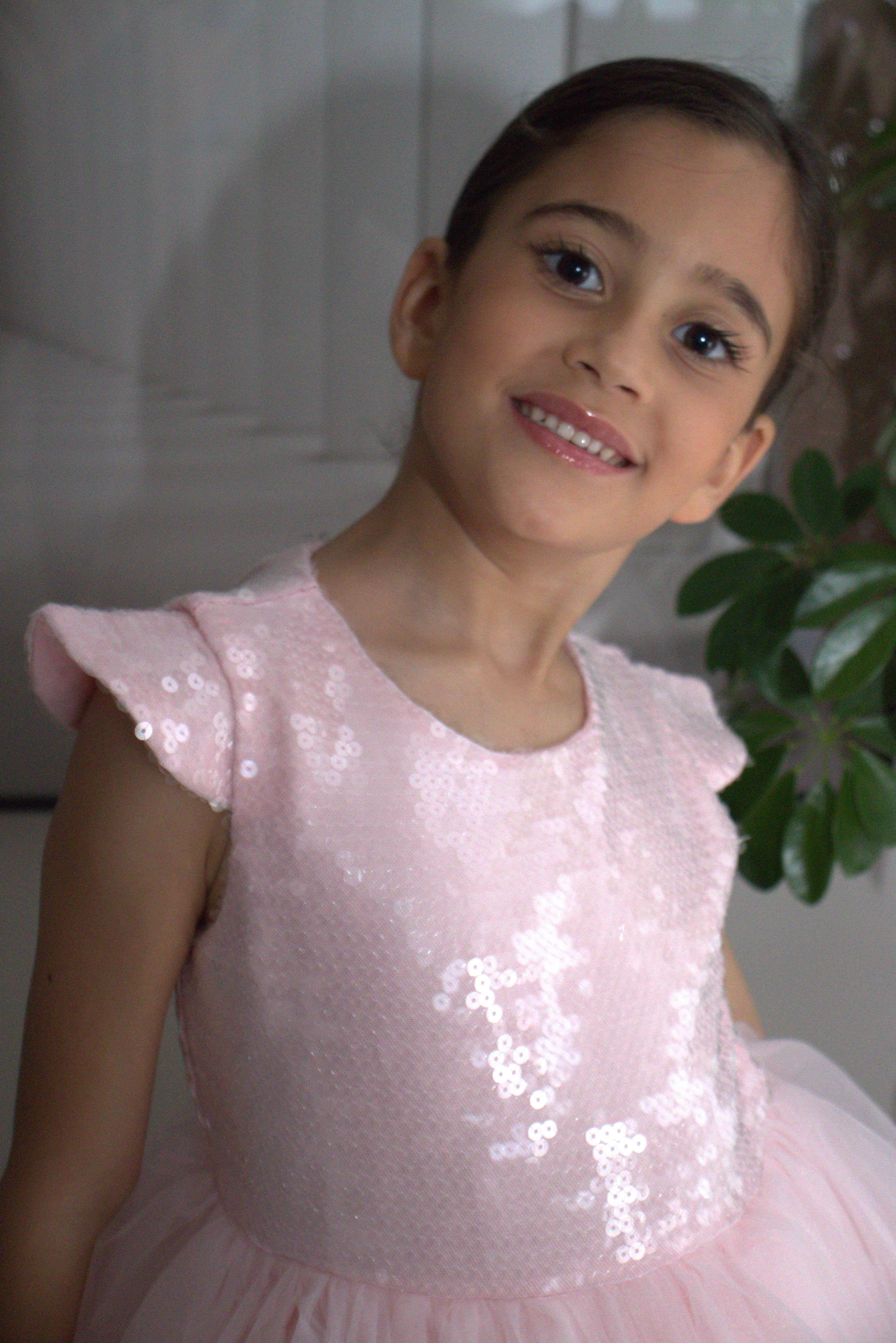 Robe de cérémonie FIONA Rose - Taille 150cm (9/10 ans) — accessoire enfant Yuko B.