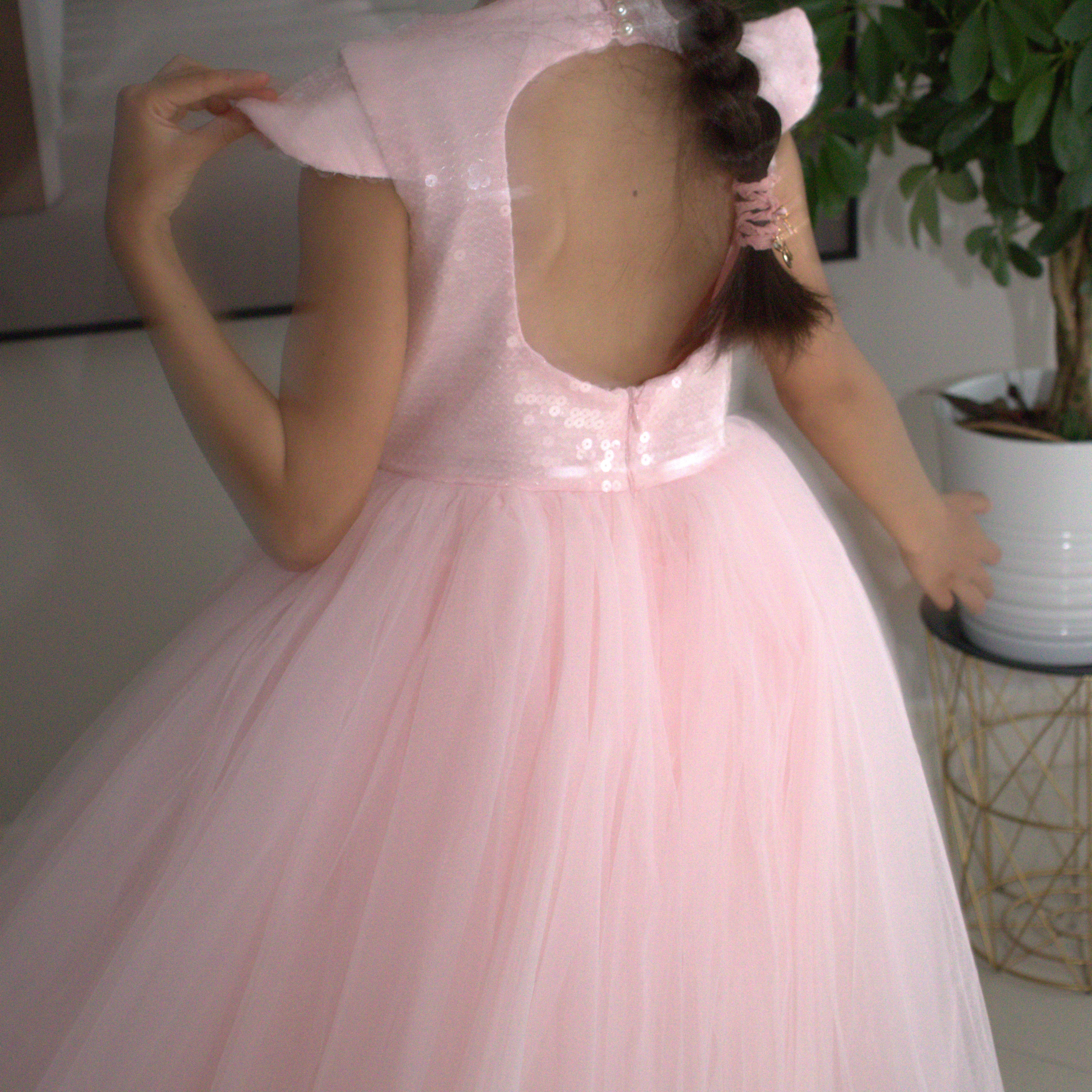 Robe de cérémonie FIONA Rose - Taille 150cm (9/10 ans) — accessoire enfant Yuko B.