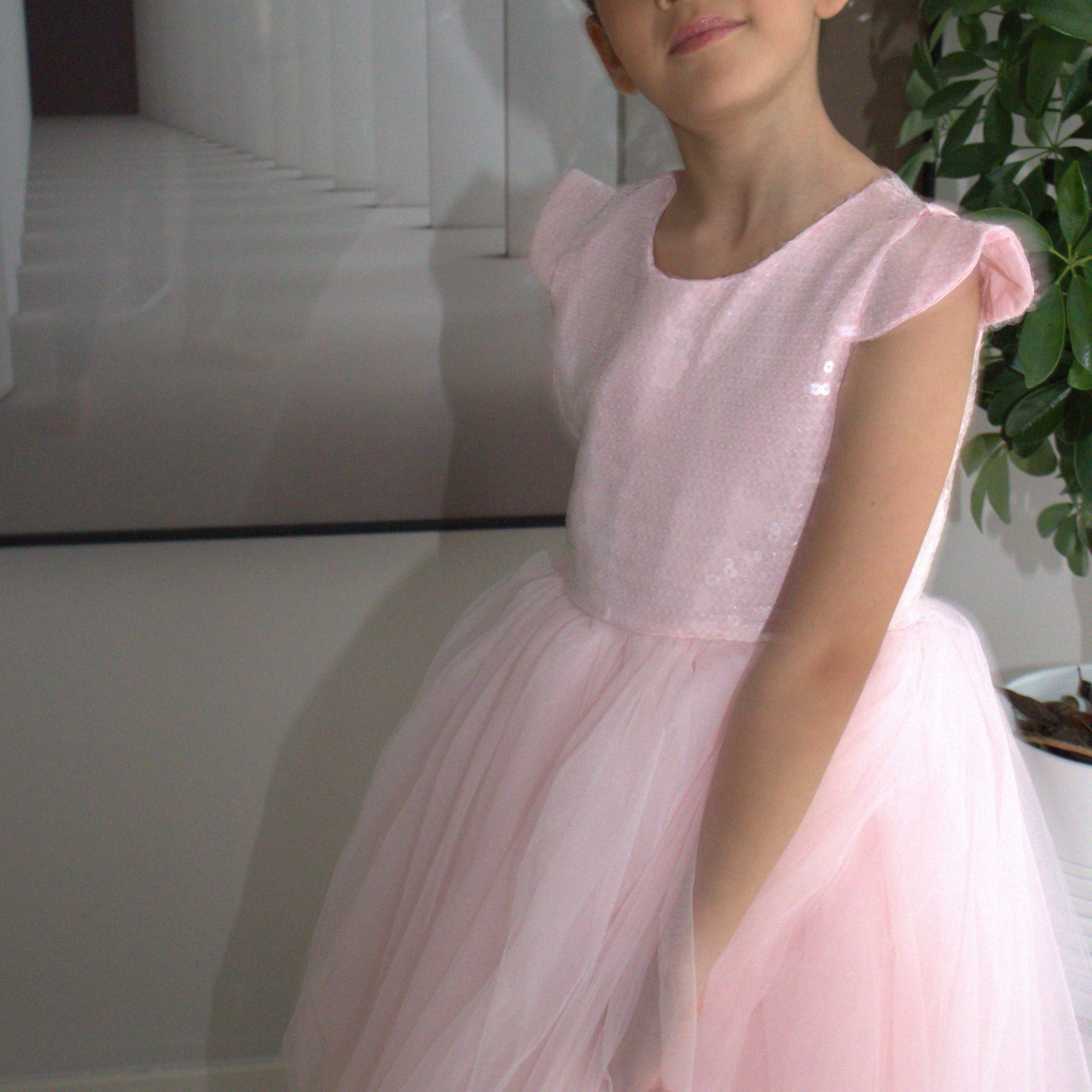 Robe de cérémonie FIONA Rose - Taille 150cm (9/10 ans) — accessoire enfant Yuko B.