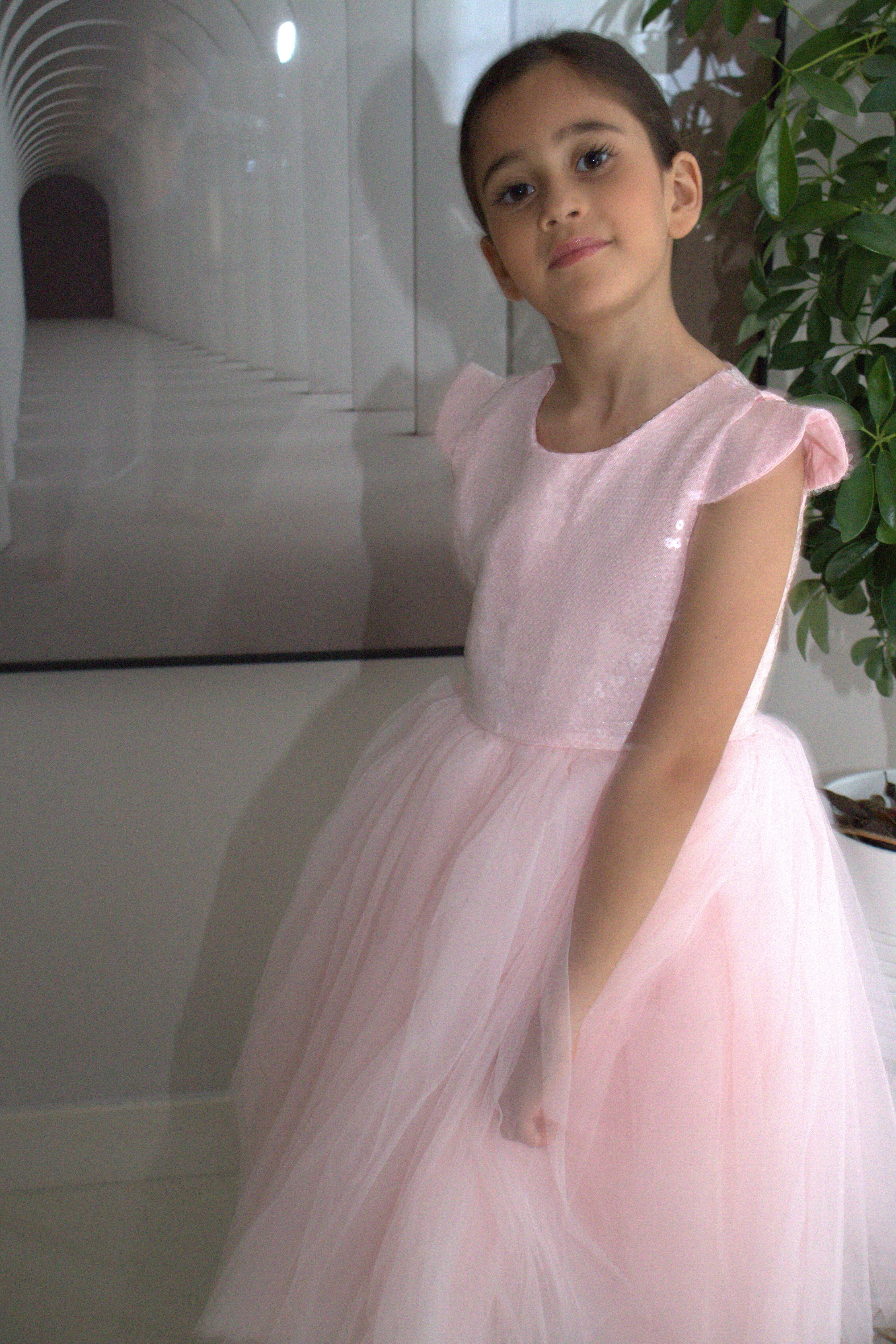Robe de cérémonie FIONA Rose - Taille 150cm (9/10 ans) — accessoire enfant Yuko B.