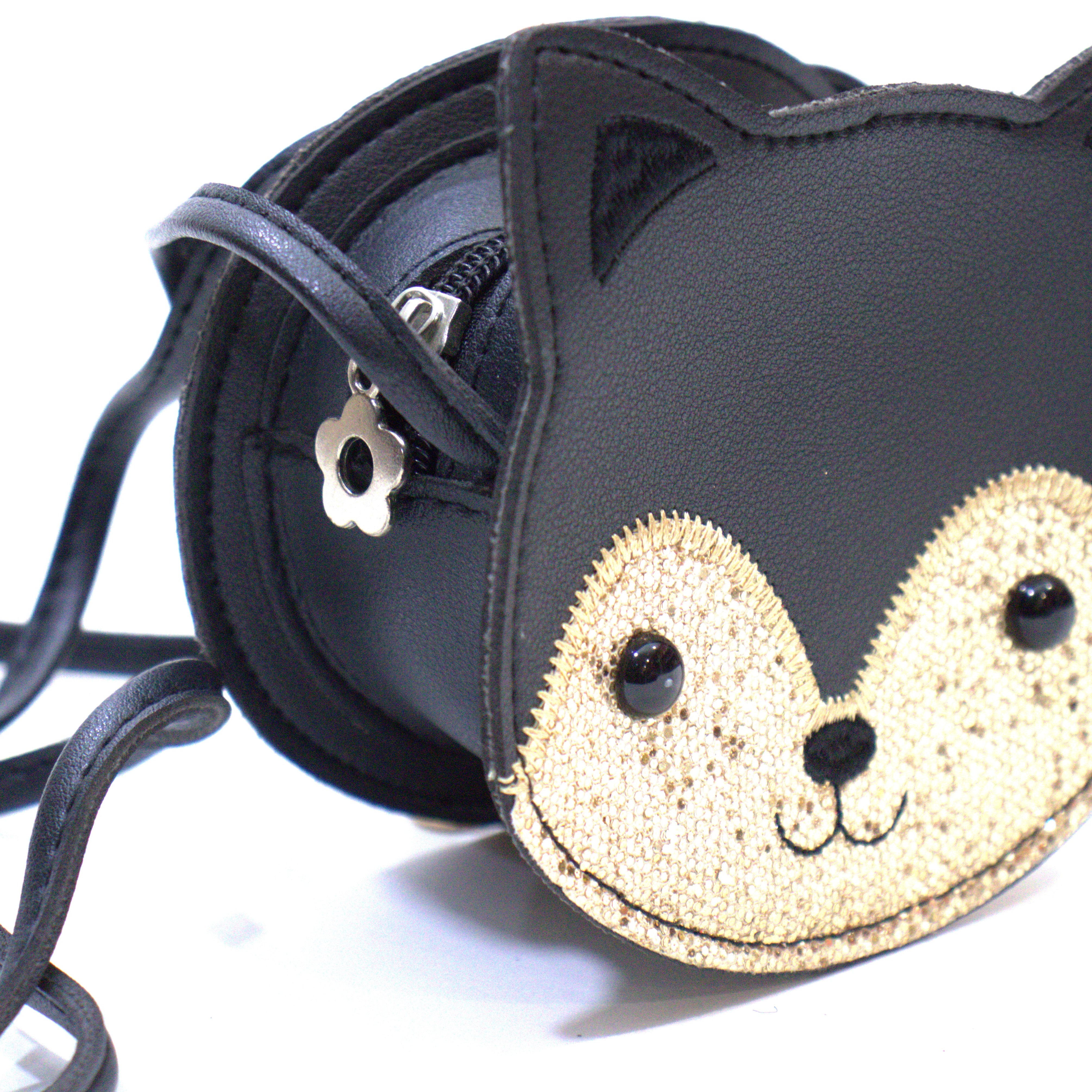 Sac bandoulière enfant - Gaspard le chaton noir - Yuko B.