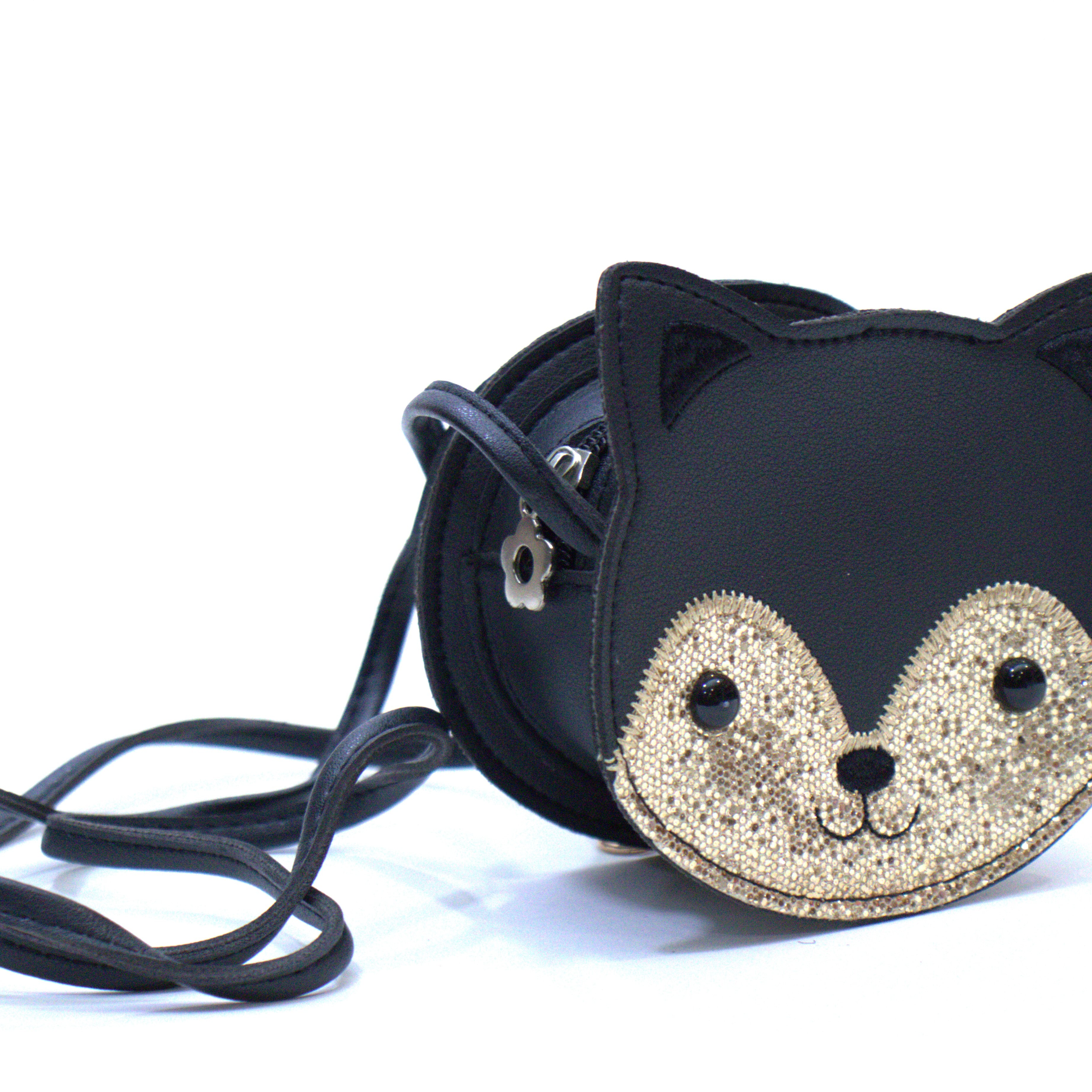 Sac bandoulière enfant - Gaspard le chaton noir - Yuko B.