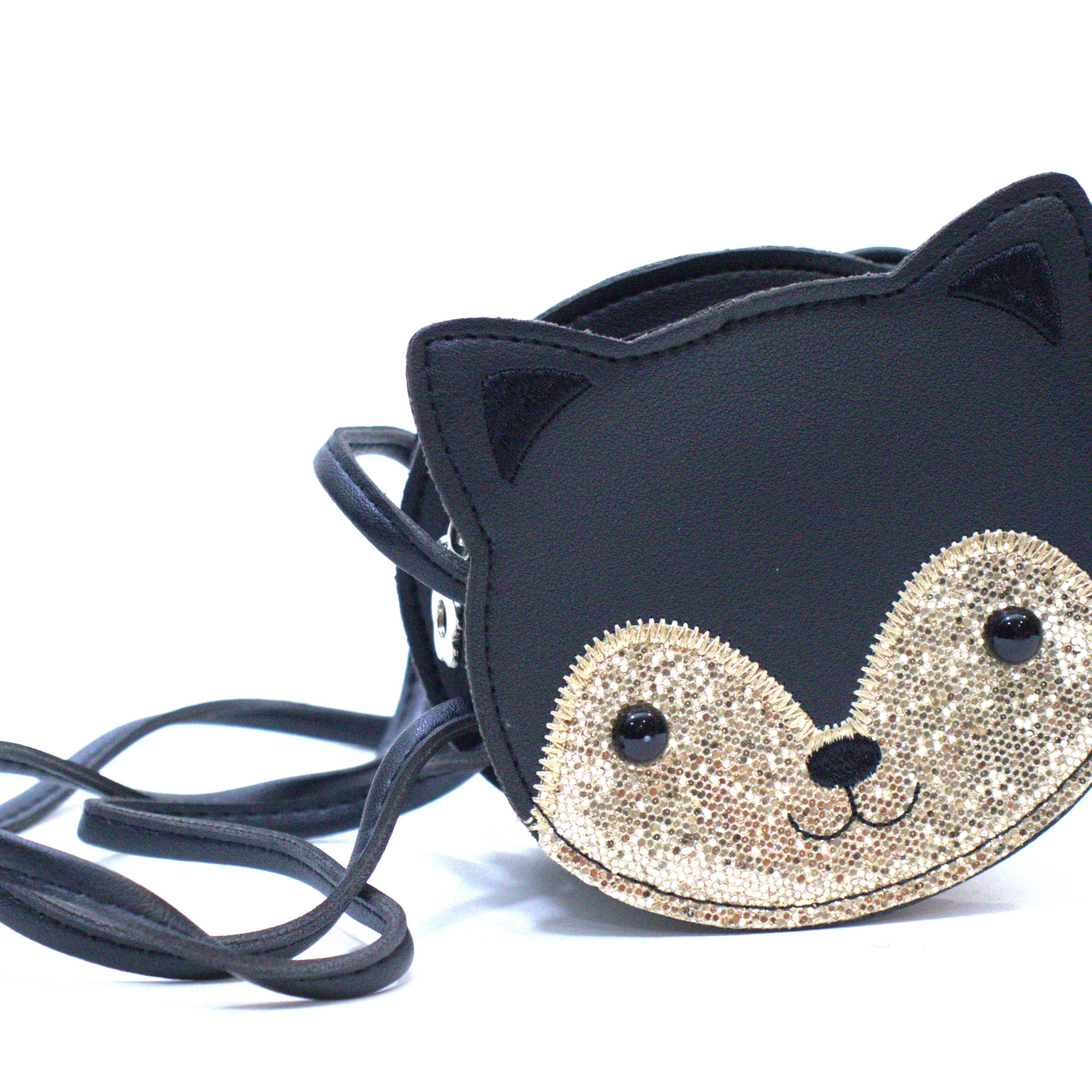 Sac bandoulière enfant - Gaspard le chaton noir - Yuko B.