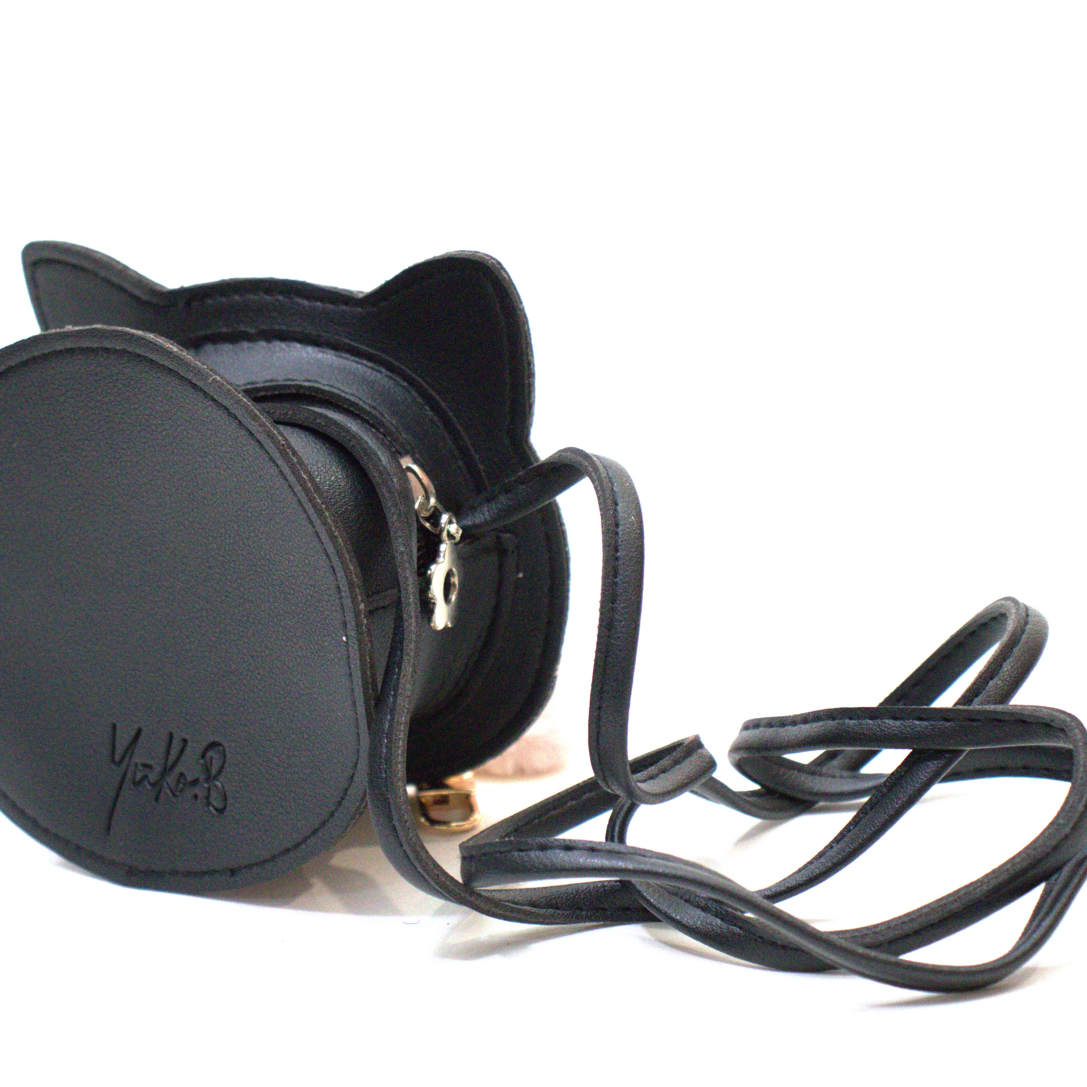 Sac bandoulière enfant - Gaspard le chaton noir - Yuko B.