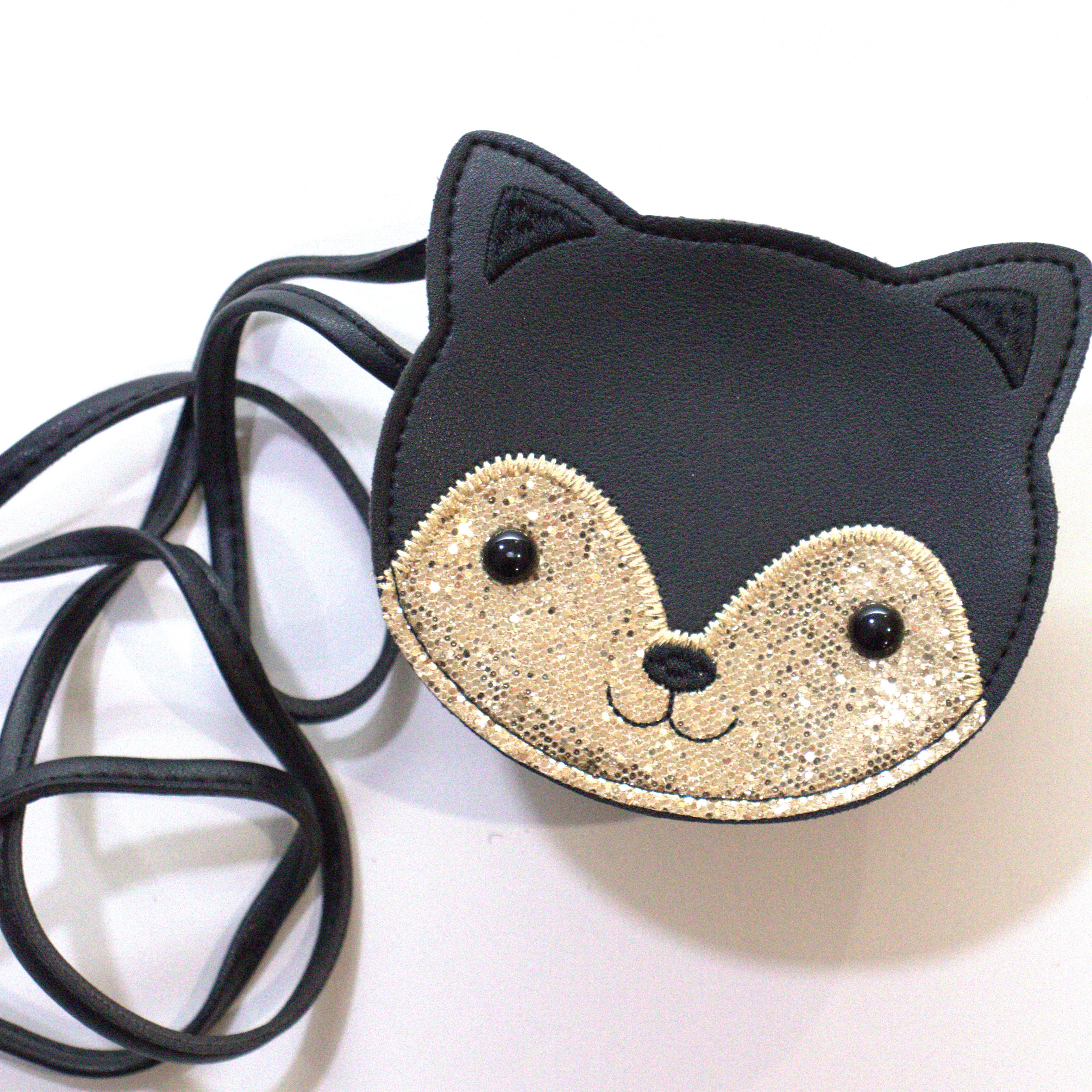 Sac bandoulière enfant - Gaspard le chaton noir - Yuko B.
