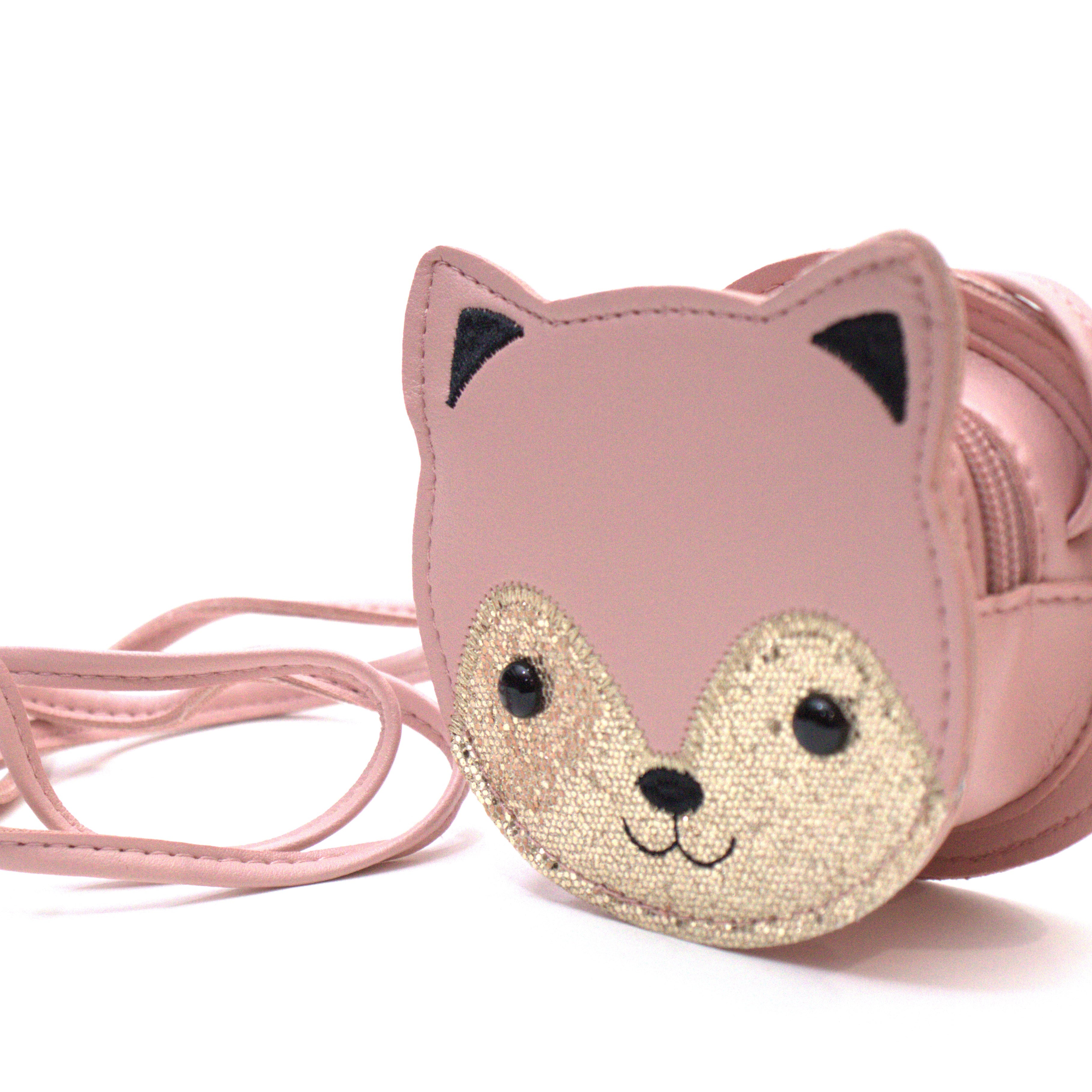 Sac bandoulière enfant - Gaspard le chaton Rose - Yuko B.