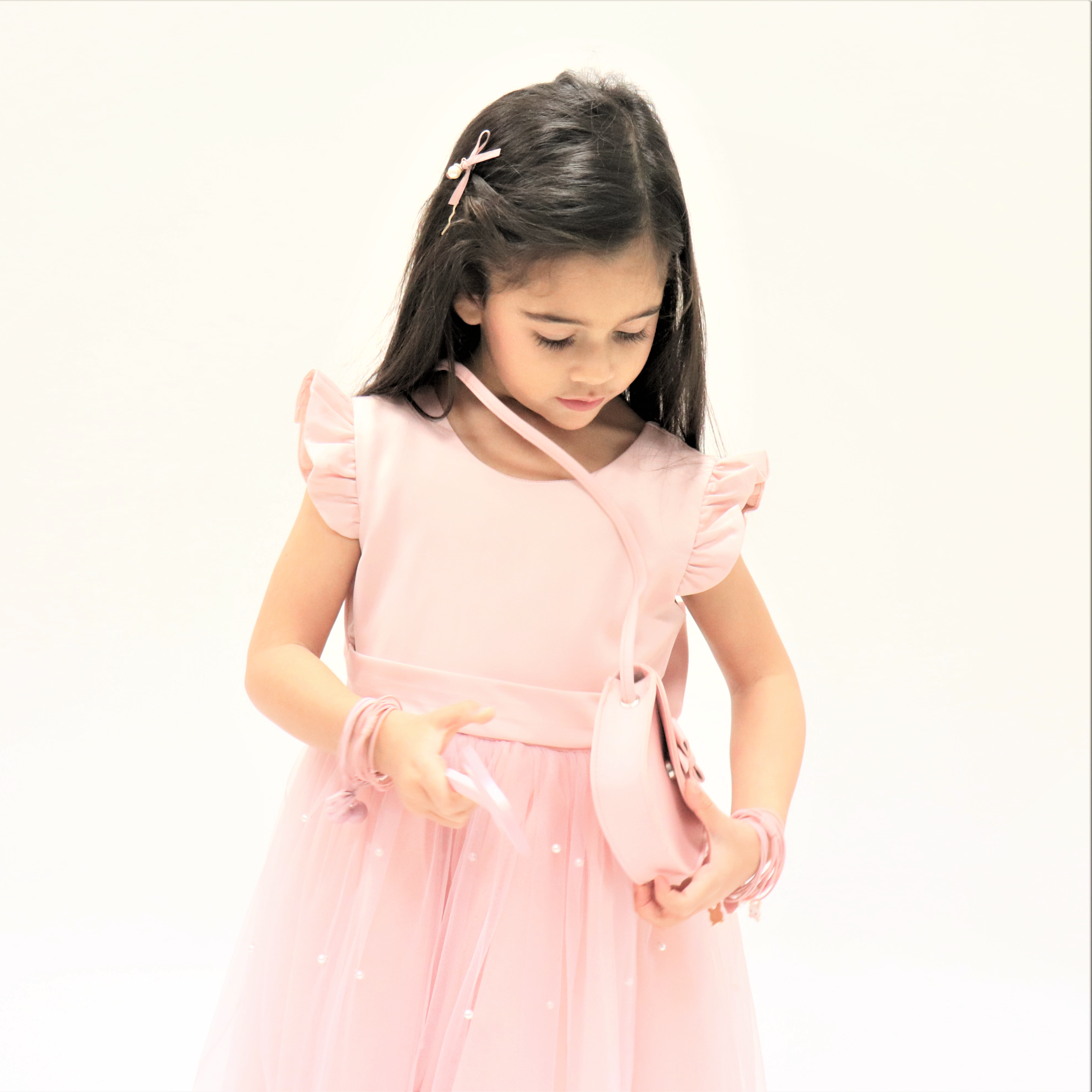 Robe de cérémonie ALICE - Rose - Taille: 150 cm (9/10 ans) — accessoire enfant Yuko B.