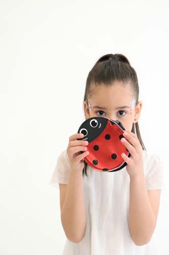 Sac bandoulière enfant - Ladybug la Coccinelle Néon - Yuko B.