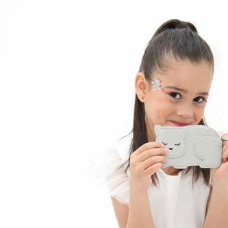 Porte monnaie Chat Katie - Le chaton élégant gris - Yuko B.