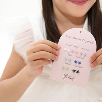 7 paires de boucles d'oreilles sans Nickel - Une semaine de poésie Etoiles de Mer - Yuko B.
