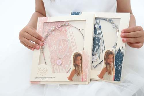 Coffret premium de 3 accessoires de mode pour enfants - Victoria - Bleu - Yuko B.