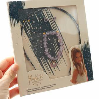 Coffret premium de 3 accessoires de mode pour enfants - Grace - Bleu - Yuko B.